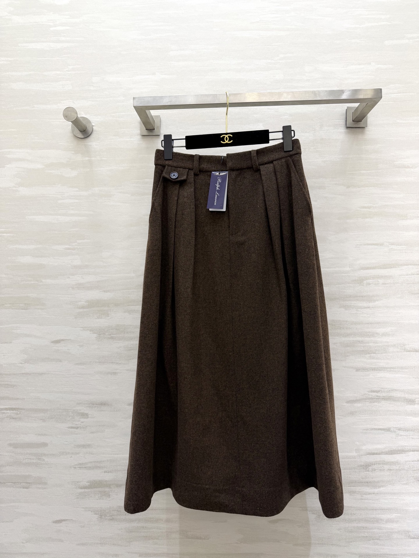 #RalphLaure♡²⁶紫标系列 栗色系半裙 低饱和的温柔色调 自带温暖滤镜 短款外套搭配同色系外套