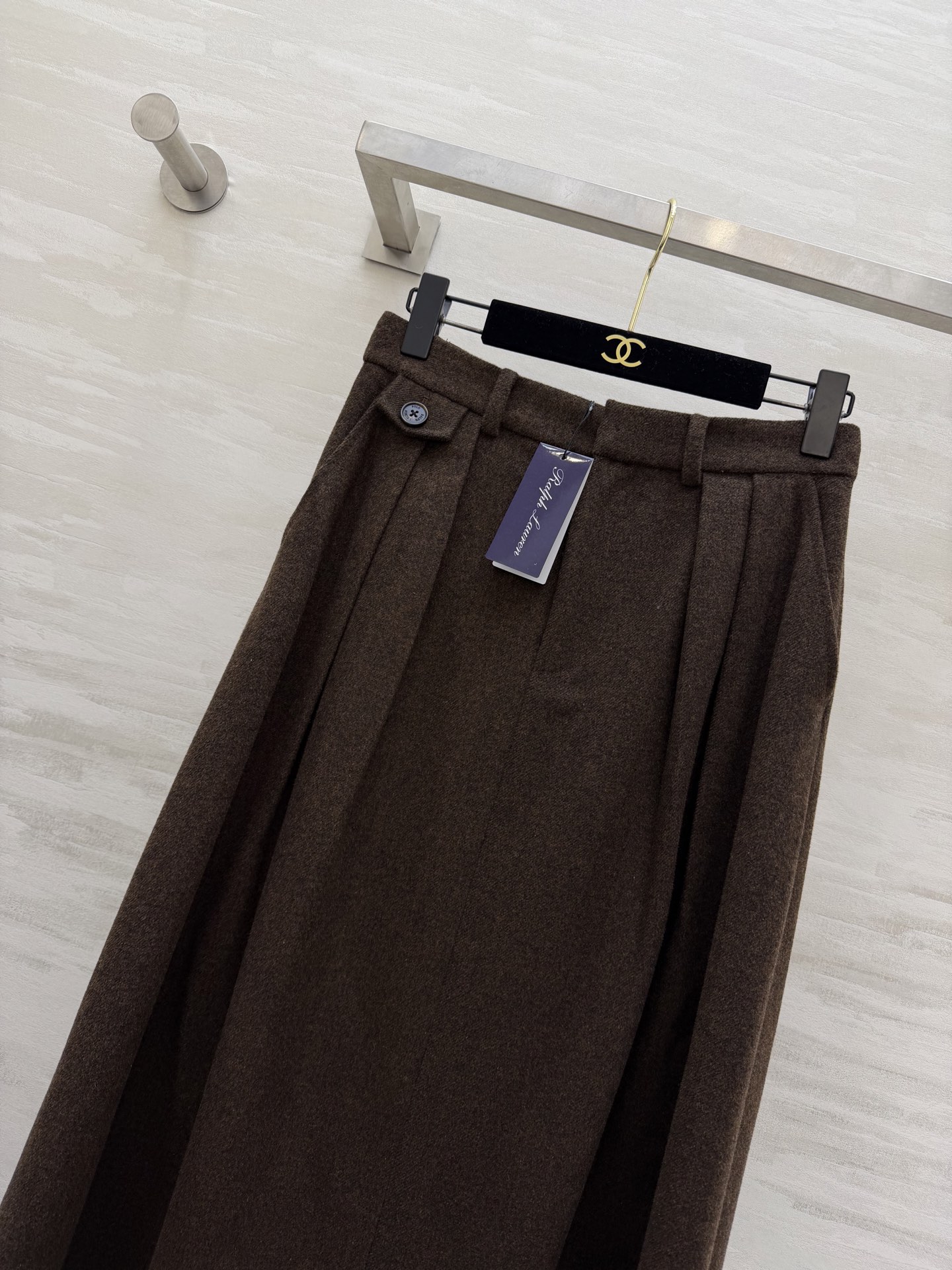 #RalphLaure♡²⁶紫标系列 栗色系半裙 低饱和的温柔色调 自带温暖滤镜 短款外套搭配同色系外套