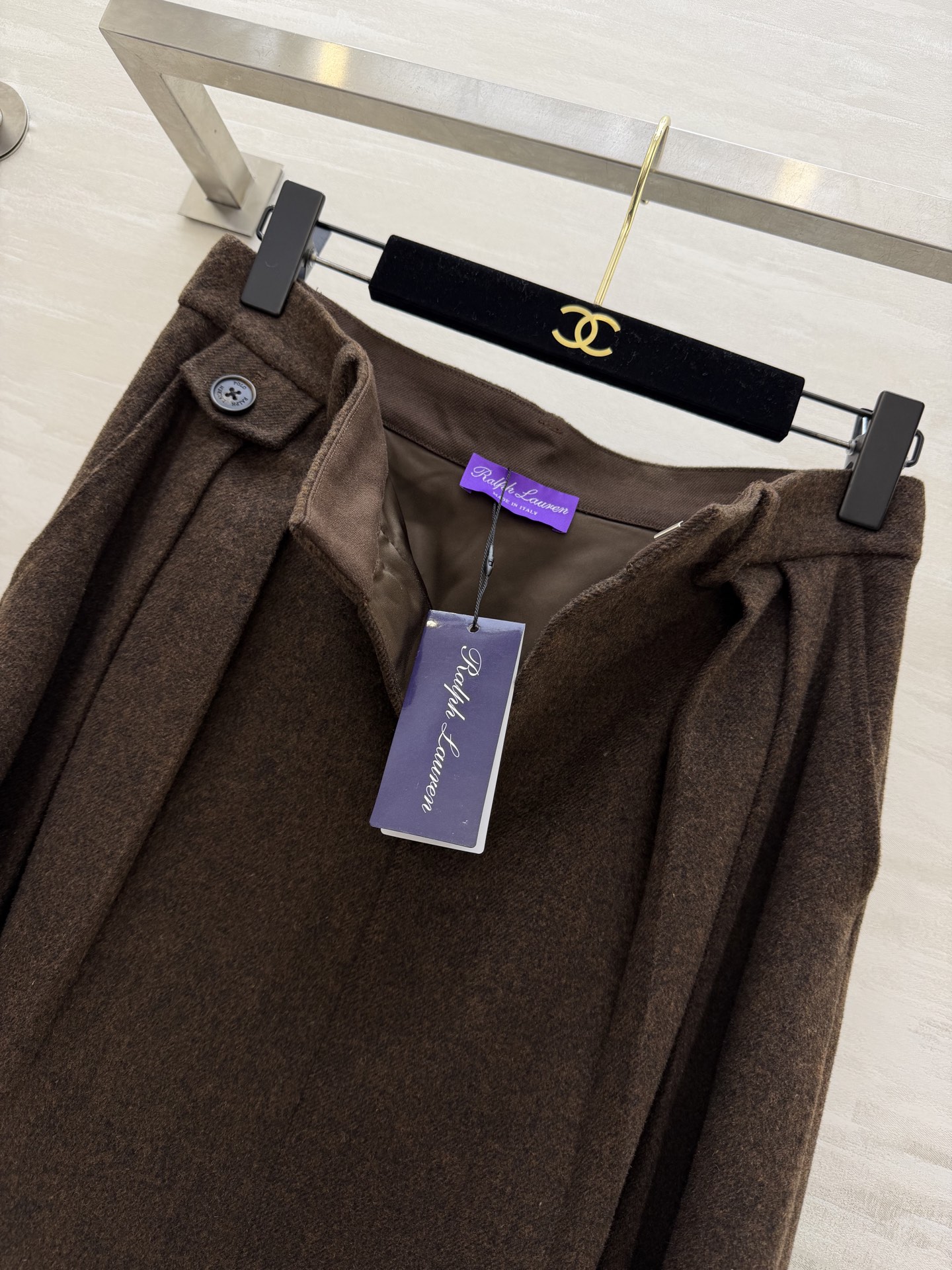 #RalphLaure♡²⁶紫标系列 栗色系半裙 低饱和的温柔色调 自带温暖滤镜 短款外套搭配同色系外套