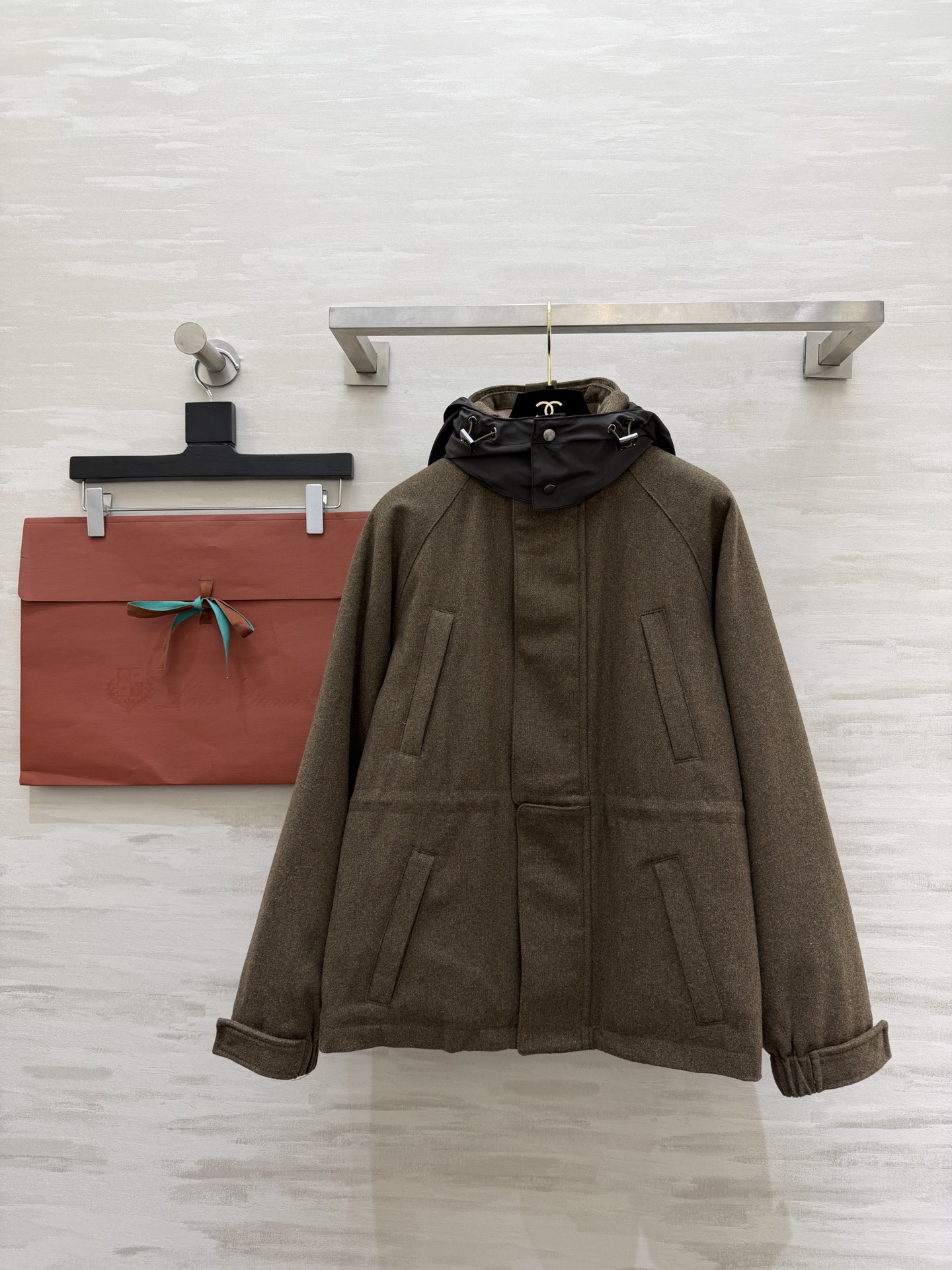 #Loro Pian♡²⁶Icer羊绒混纺夹克外套 低调高级 立领+拉链设计简约实用 兼具功能与时尚感✨