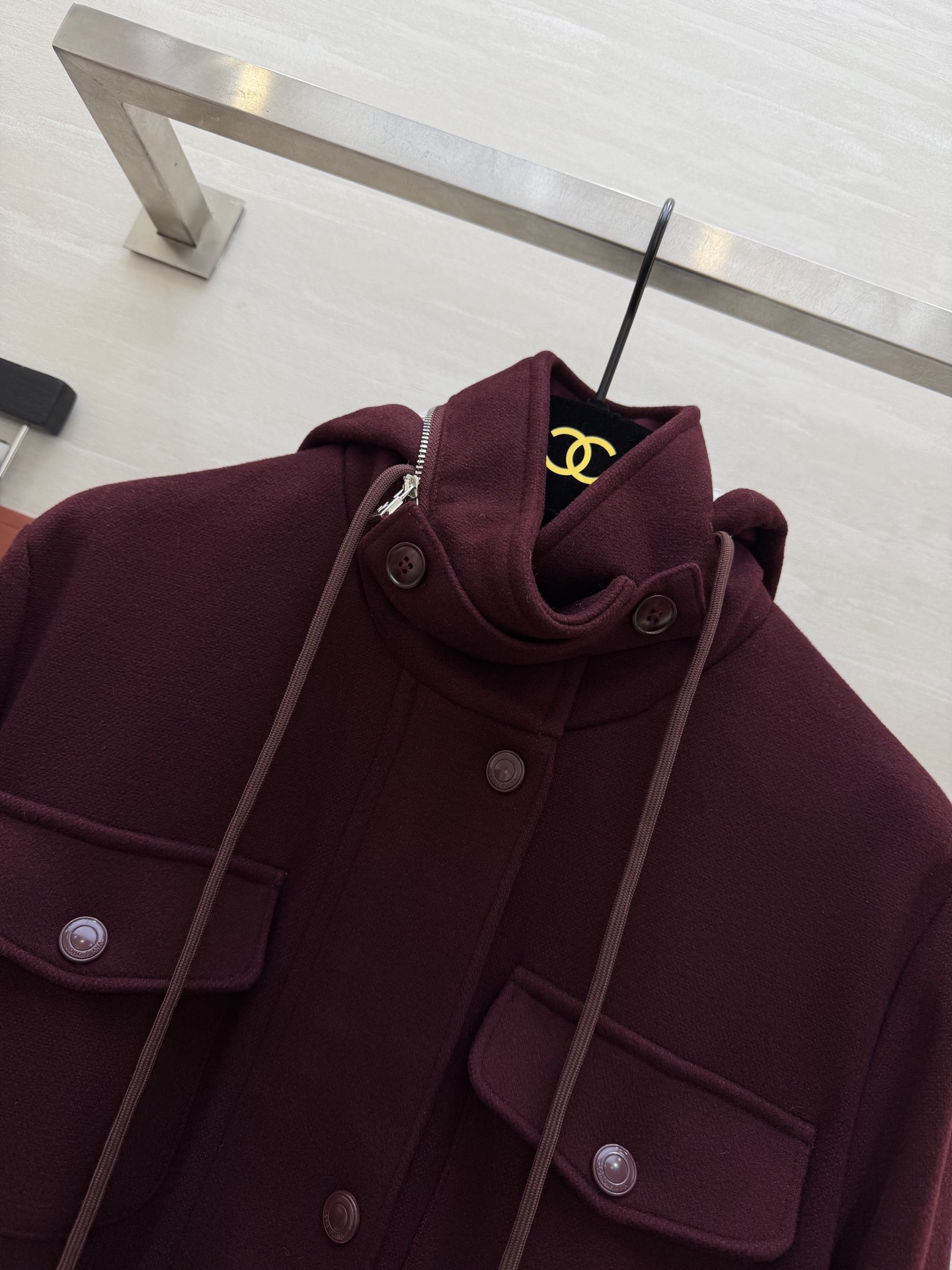 #Loro Pian♡²⁶早春新款 连帽抽绳收腰外套 高品质定制 现货首发size：S/M/L（s码胸围