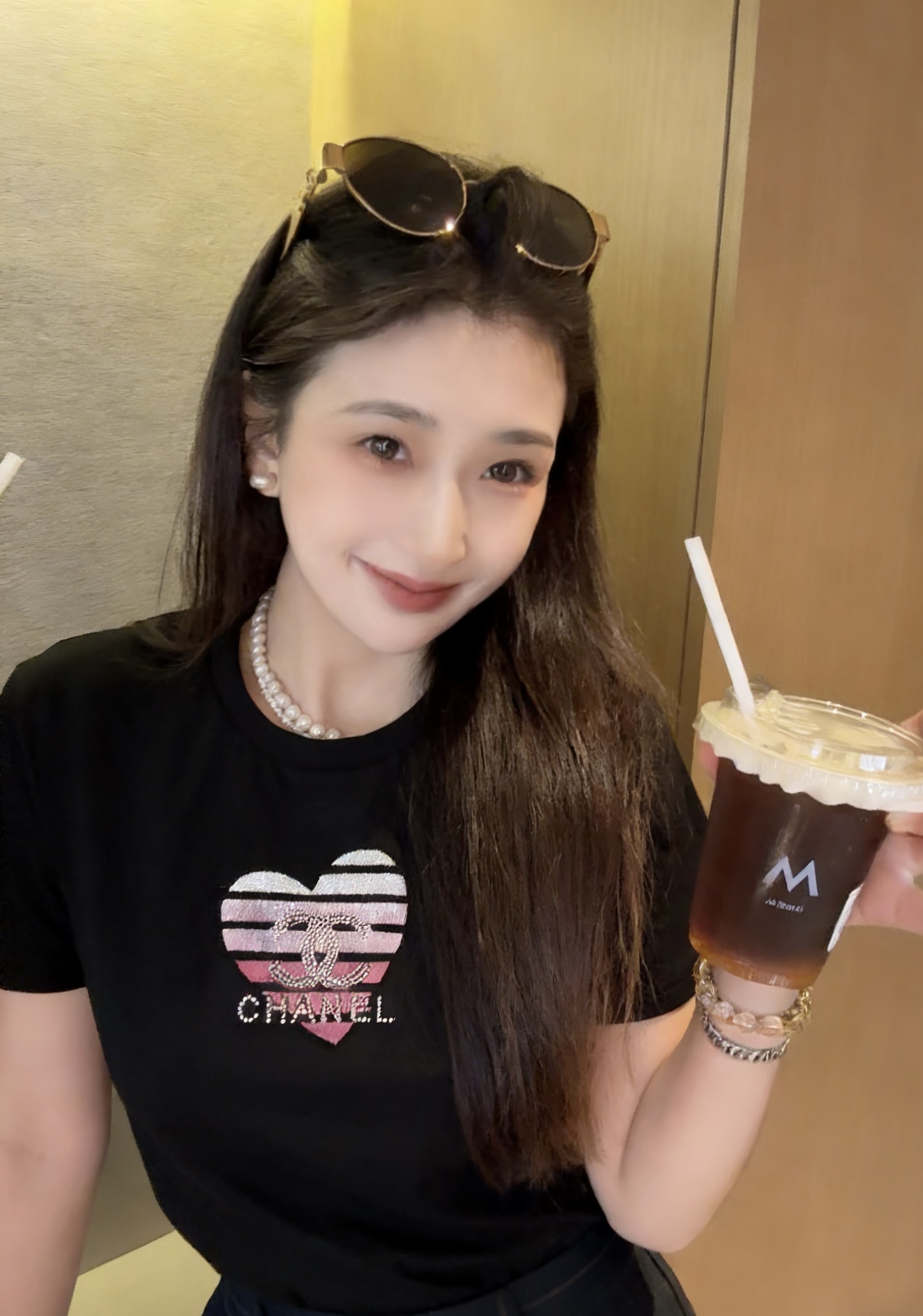 #Chane♡²⁶春夏限定 重工艺字母logo柔绒立体绣爱心印花 甜酷感直接拉满 软fufu的高支棉透气