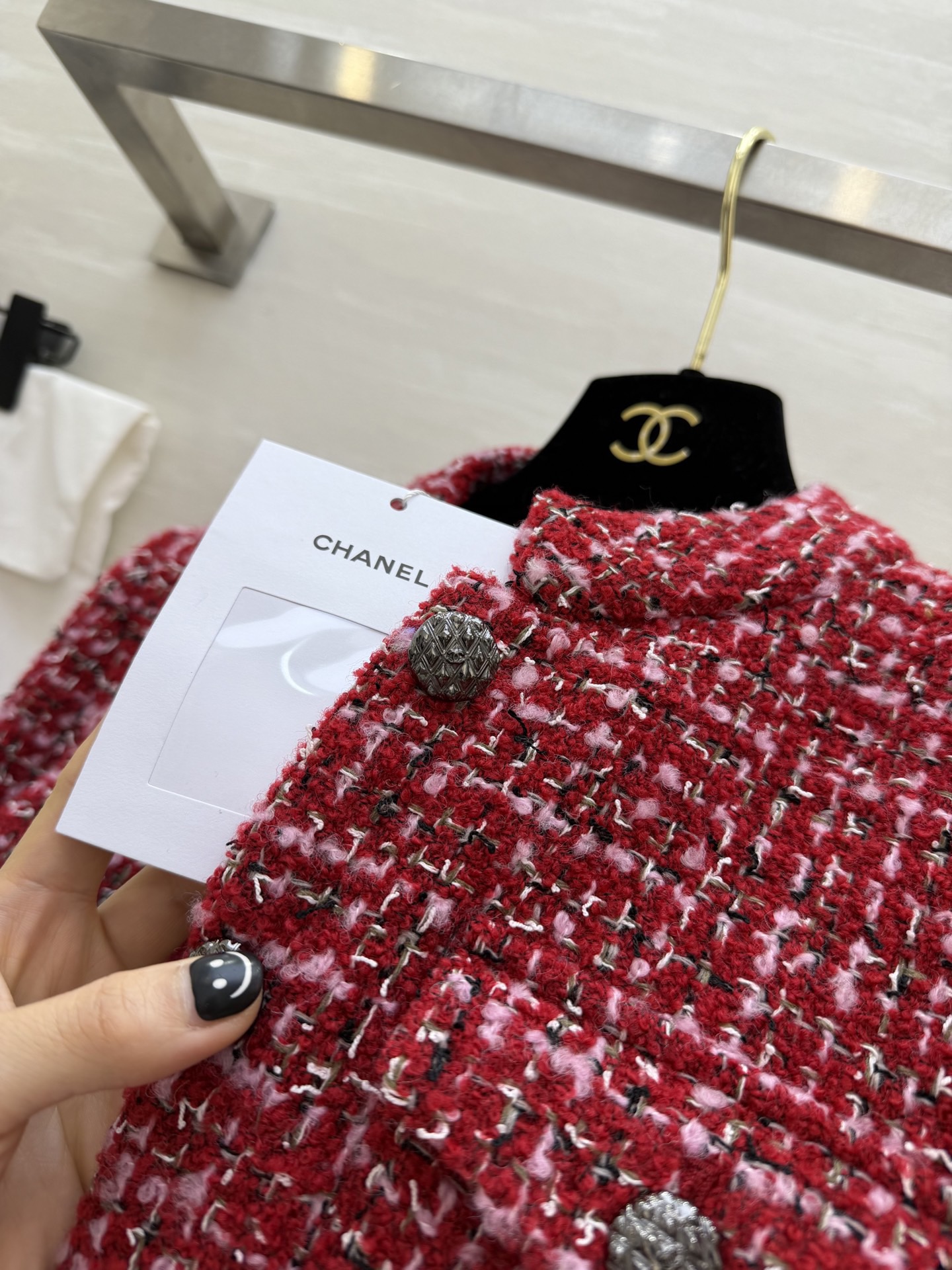 #Chane♡²⁶早春新款 编织花呢长袖连衣裙 定制软花呢面料精致高级 高品质定制 现货首发size：S