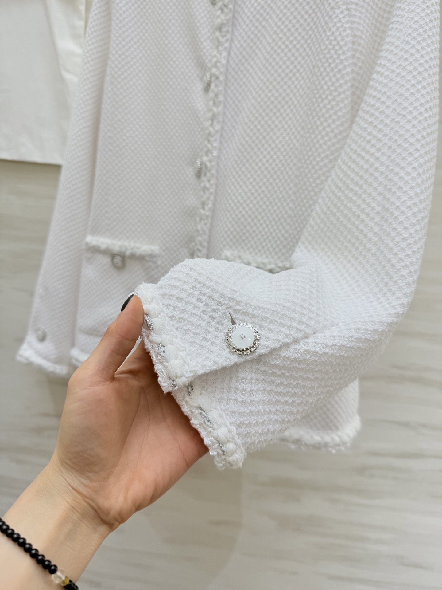 #Chane♡²⁶C粗花呢外套 定制经典粗花呢材质 柔软挺括 精致镶边 优雅复古气质满分 高品质定制 现