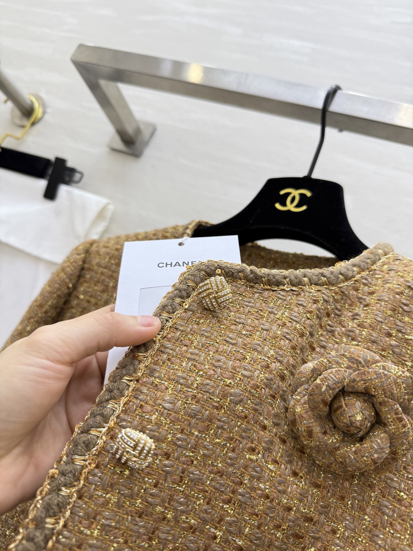 #Chane♡²⁶新款 法式名媛 编织花呢外套 高品质定制 现货首发size：S/M/L（s码肩宽：38