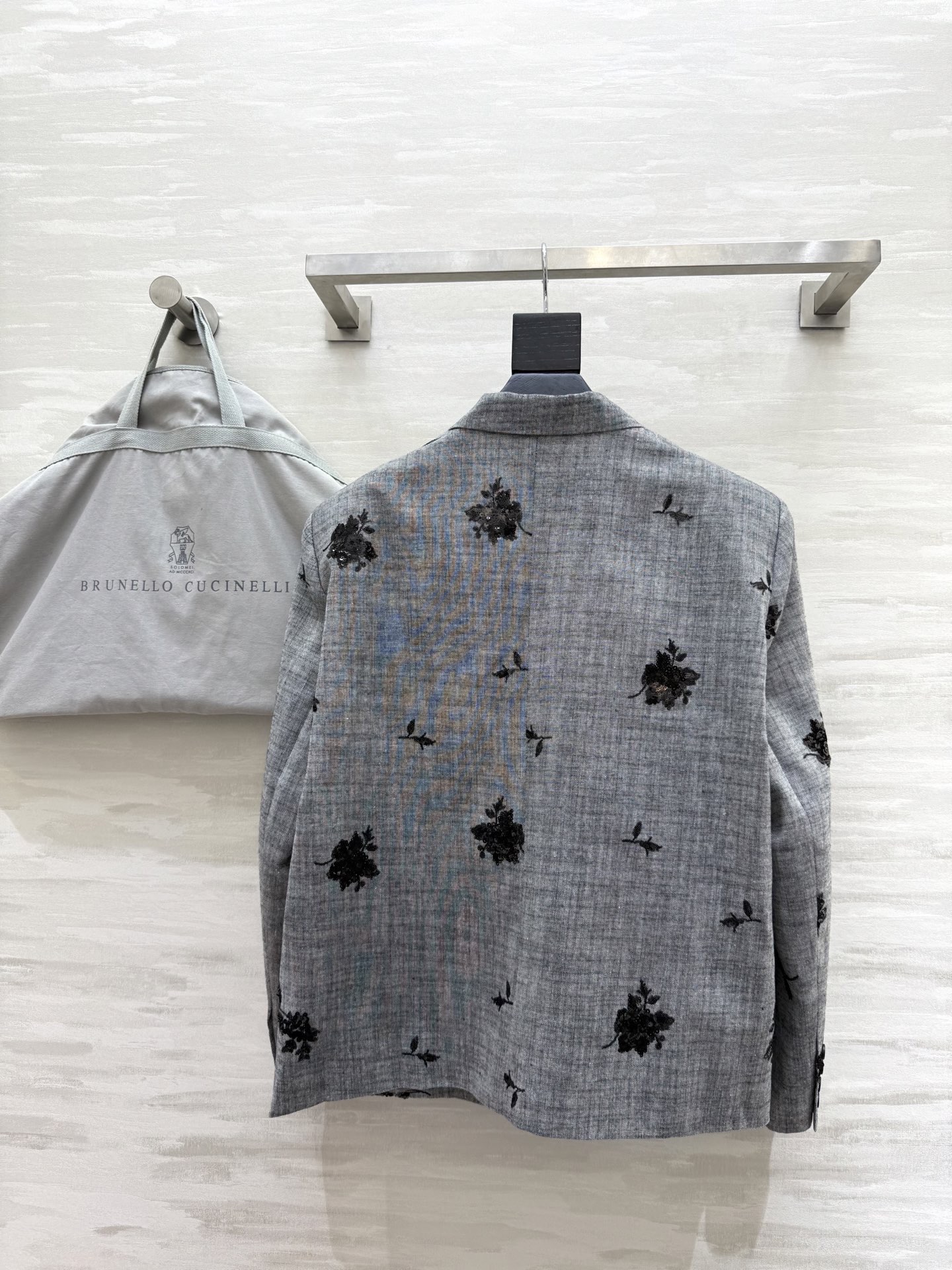 #BC新款 重工钉珠棉麻西装外套 高品质定制 现货首发size：S/M/L（s码肩宽：48，胸围：112