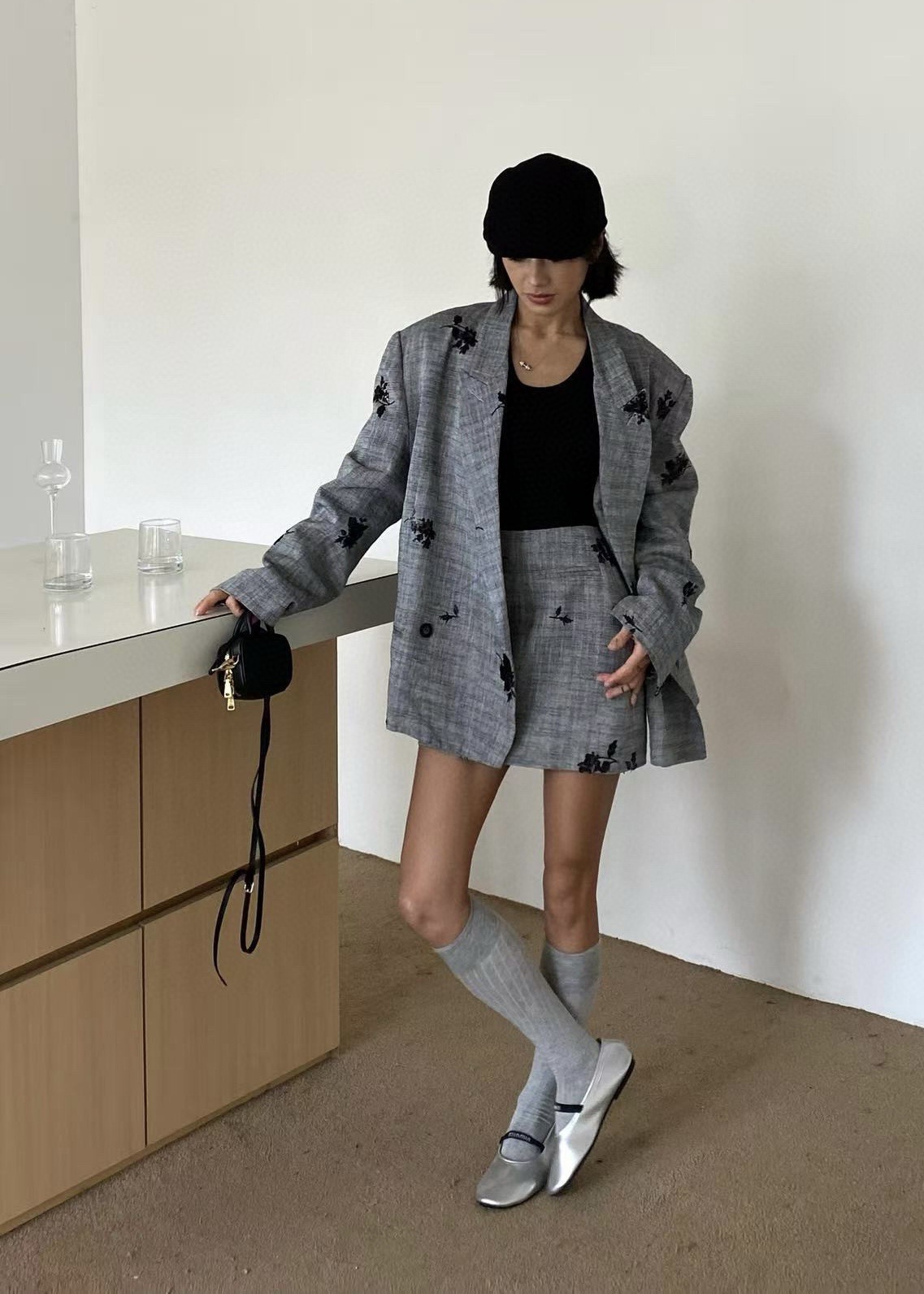 #BC新款 重工钉珠棉麻半裙 高品质定制 现货首发size：S/M/L（s码半裙腰围：70，裙长：36）