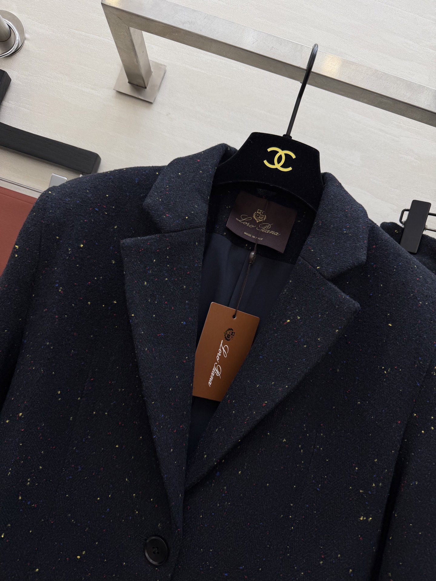 #LoroPian♡²⁶ 彩点羊毛混纺西装套装 复古色调 丰盈质调 彩点面料肌理 经典英式面料中多了一分