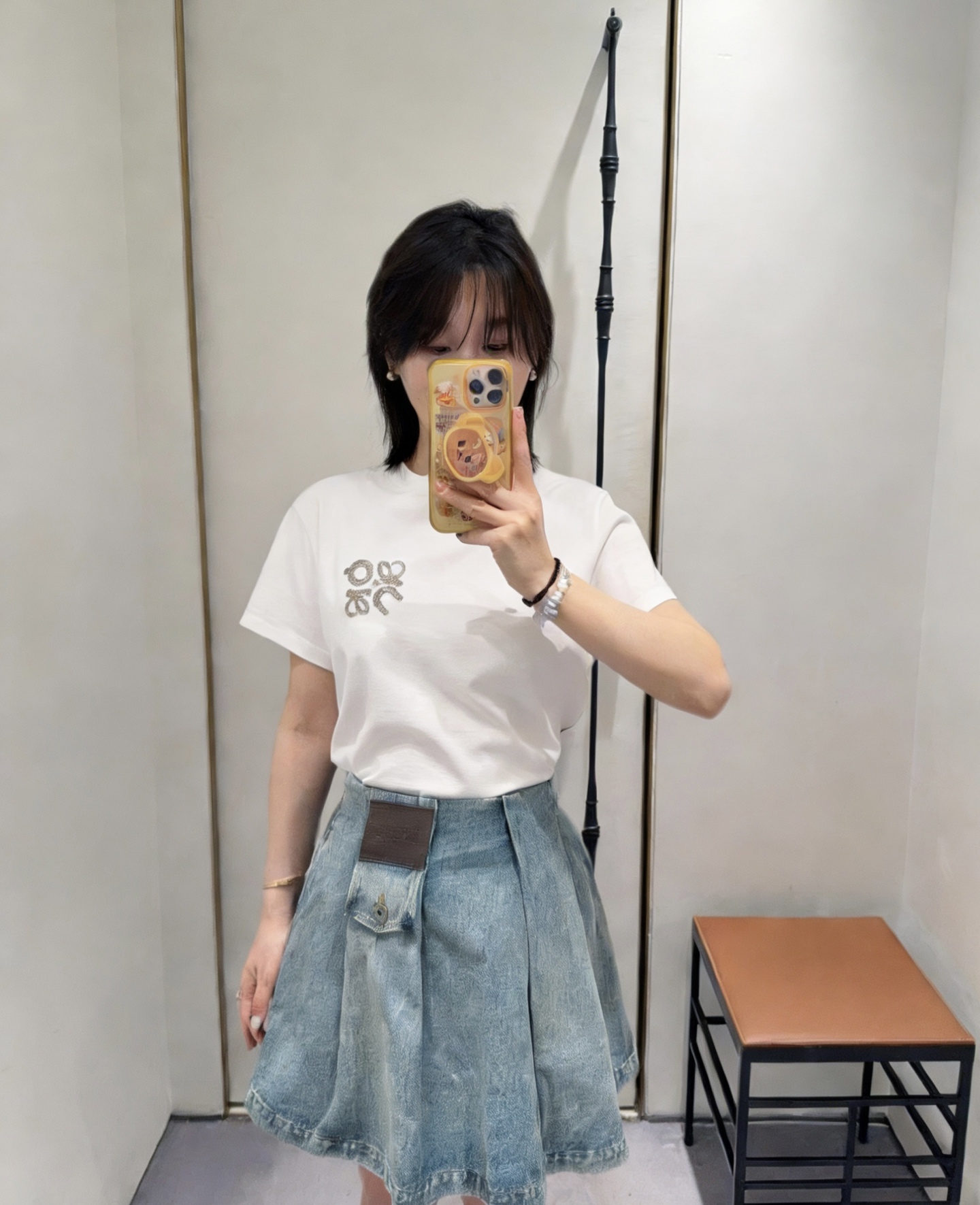 #Loew♡²⁶刺绣🪡短袖T恤 高品质定制 现货首发size：S/M/L（s码肩宽：37，胸围：88，衣