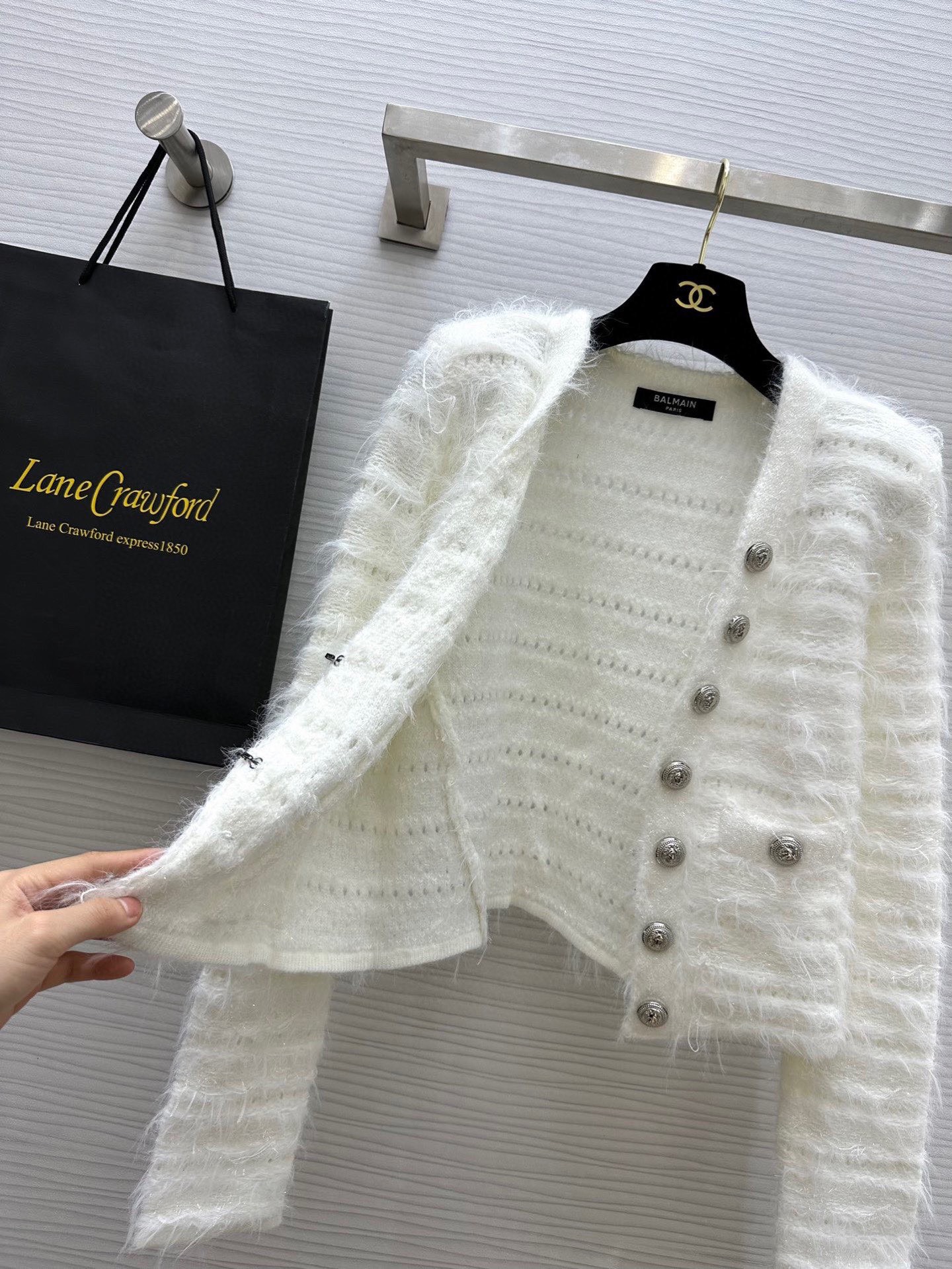 #BALMAI♡ 爆单款 重工编制名媛风外套 流苏感定制面料奢华精致 门襟定制金属扣细节感满满 合身剪裁