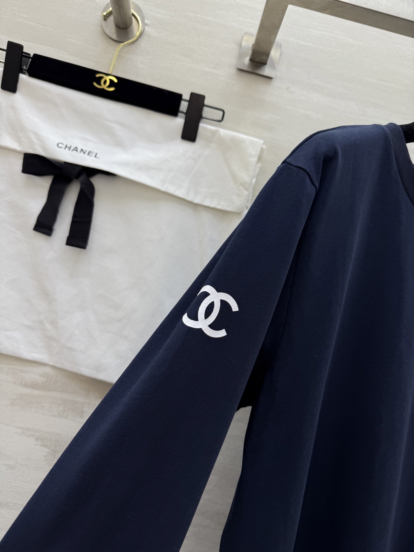 #Chane♡²⁶新款 长袖上衣 四季🉑️穿 定制纯棉面料 宽松Os版型 高品质定制 现货首发size：