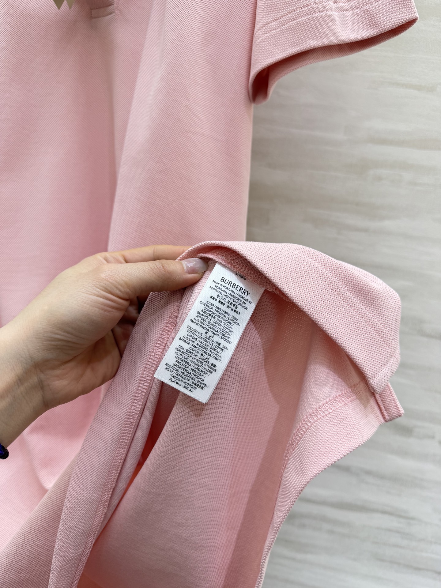 #Burberr♡²⁶春夏新款 翻领格纹polo短袖连衣裙 高品质 现货首发size：S/M/L/XL/