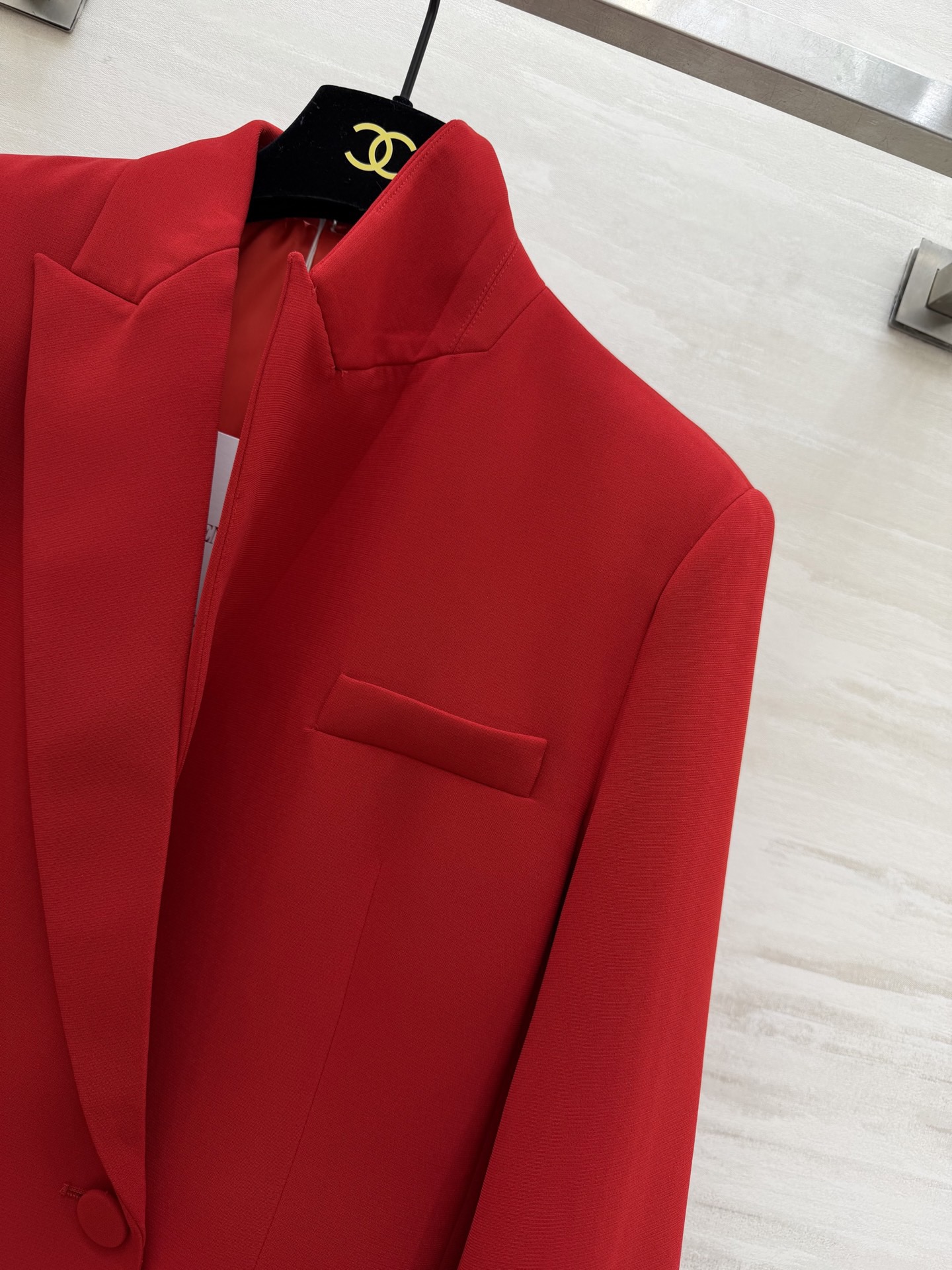 #Valentin♡新款 纯手工立体花朵 羊毛西装外套 重工手工立体玫瑰花袖 设计又甜又酷 重工艺定制黑