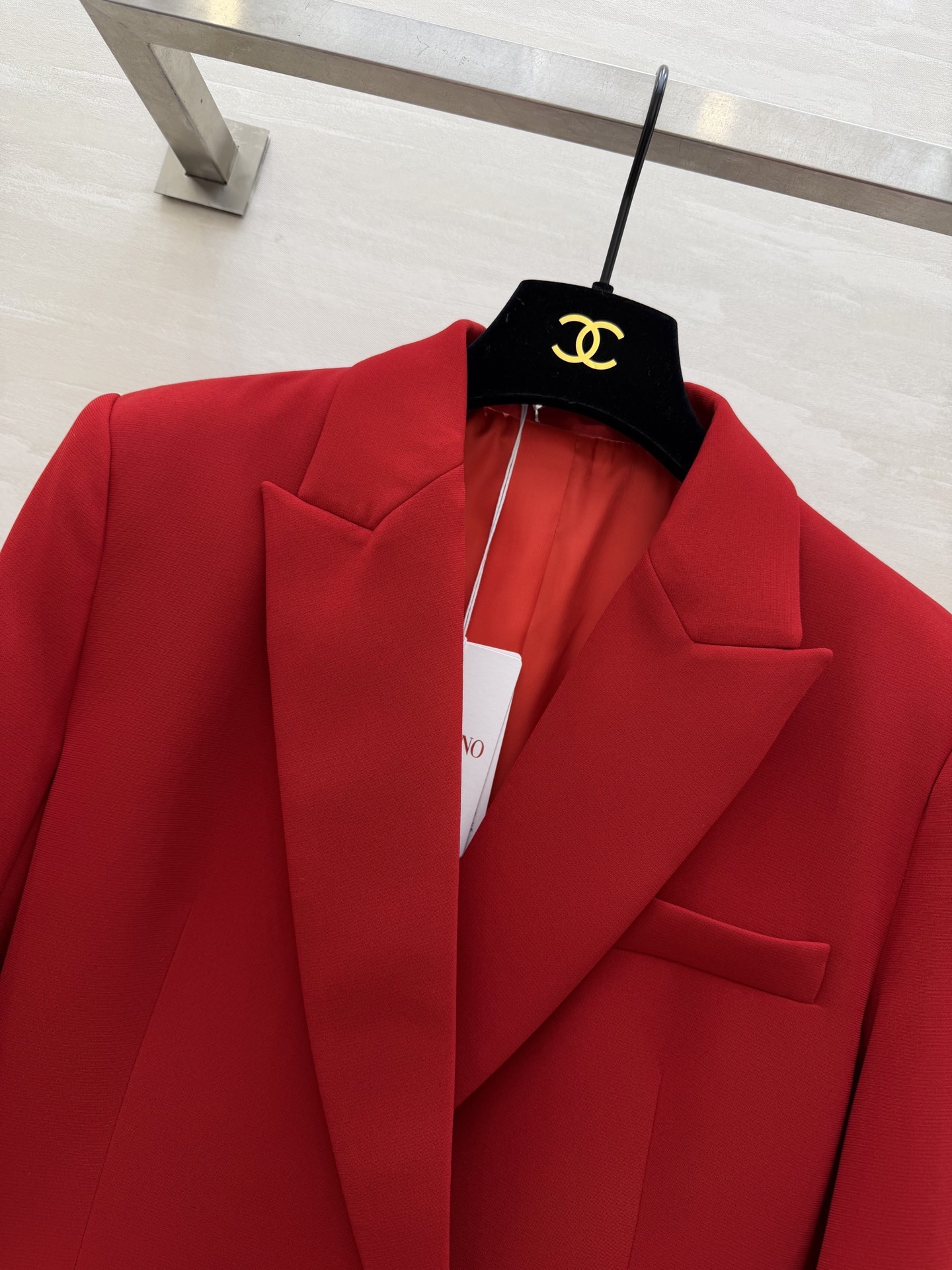 #Valentin♡新款 纯手工立体花朵 羊毛西装外套 重工手工立体玫瑰花袖 设计又甜又酷 重工艺定制黑