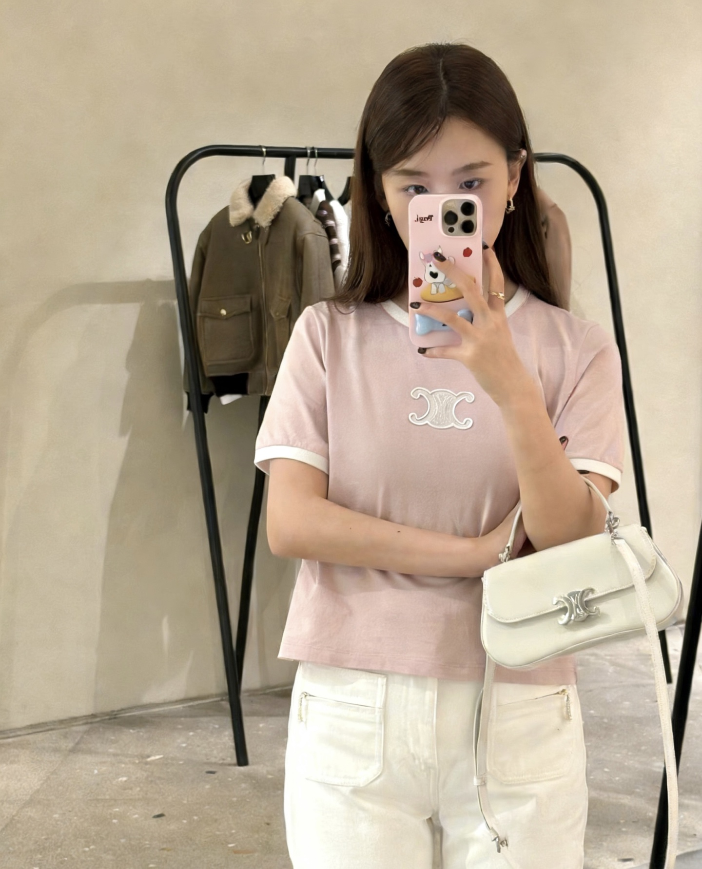 #Celin♡²⁶春夏限定撞色T恤｜把春天穿在身上樱花粉温柔治愈 baby蓝清爽减龄 双色可选适配不同风