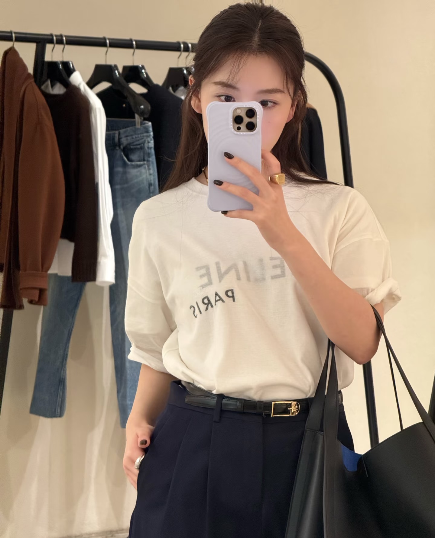 #CELIN♡²⁶ss TRIOMPHE印花T恤 宽松版型穿出法式慵懒风 高品质定制 现货首发size：