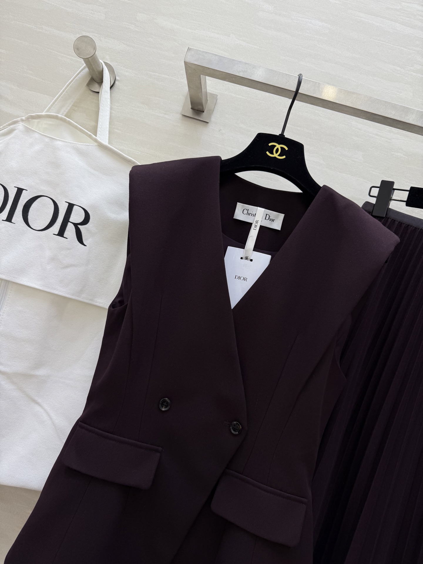 #DIO♡²⁶新款 马甲套装裙 优雅高级 高品质定制 现货首发size：S/M/L/XL（s码胸围：86