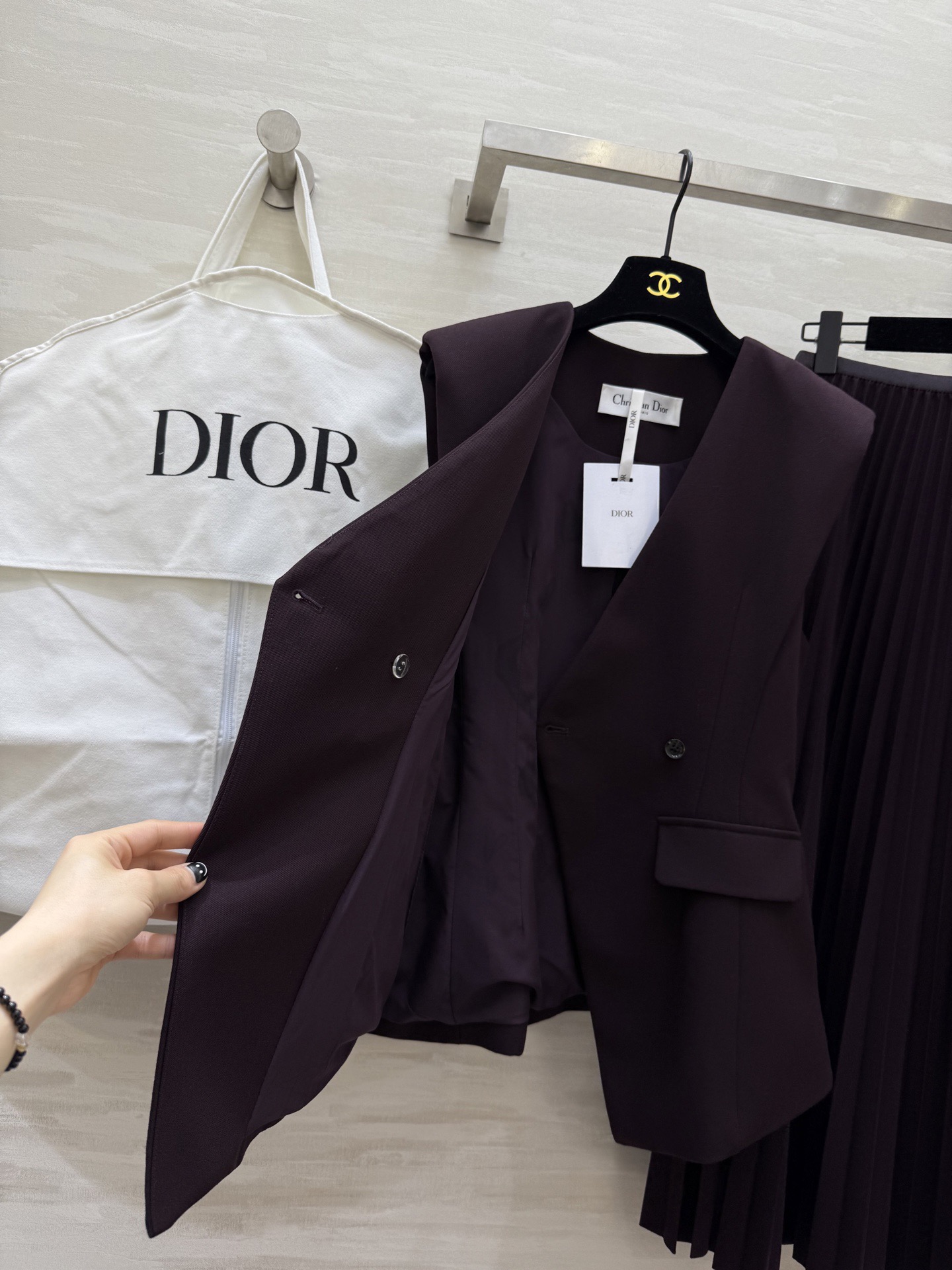 #DIO♡²⁶新款 马甲套装裙 优雅高级 高品质定制 现货首发size：S/M/L/XL（s码胸围：86