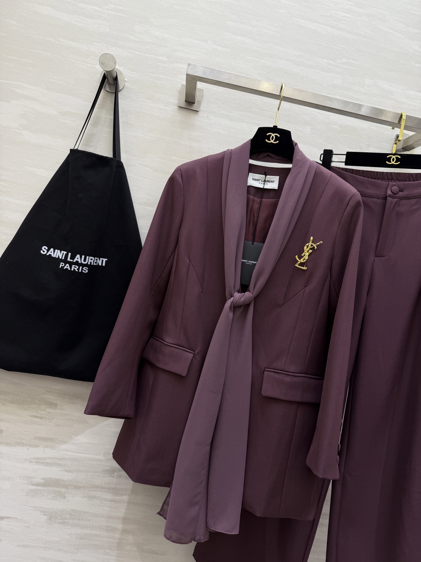 #ysl²⁶新款西装套装 高品质定制 现货首发size：S/M/L/XL（s码肩宽：40，胸围：98，衣