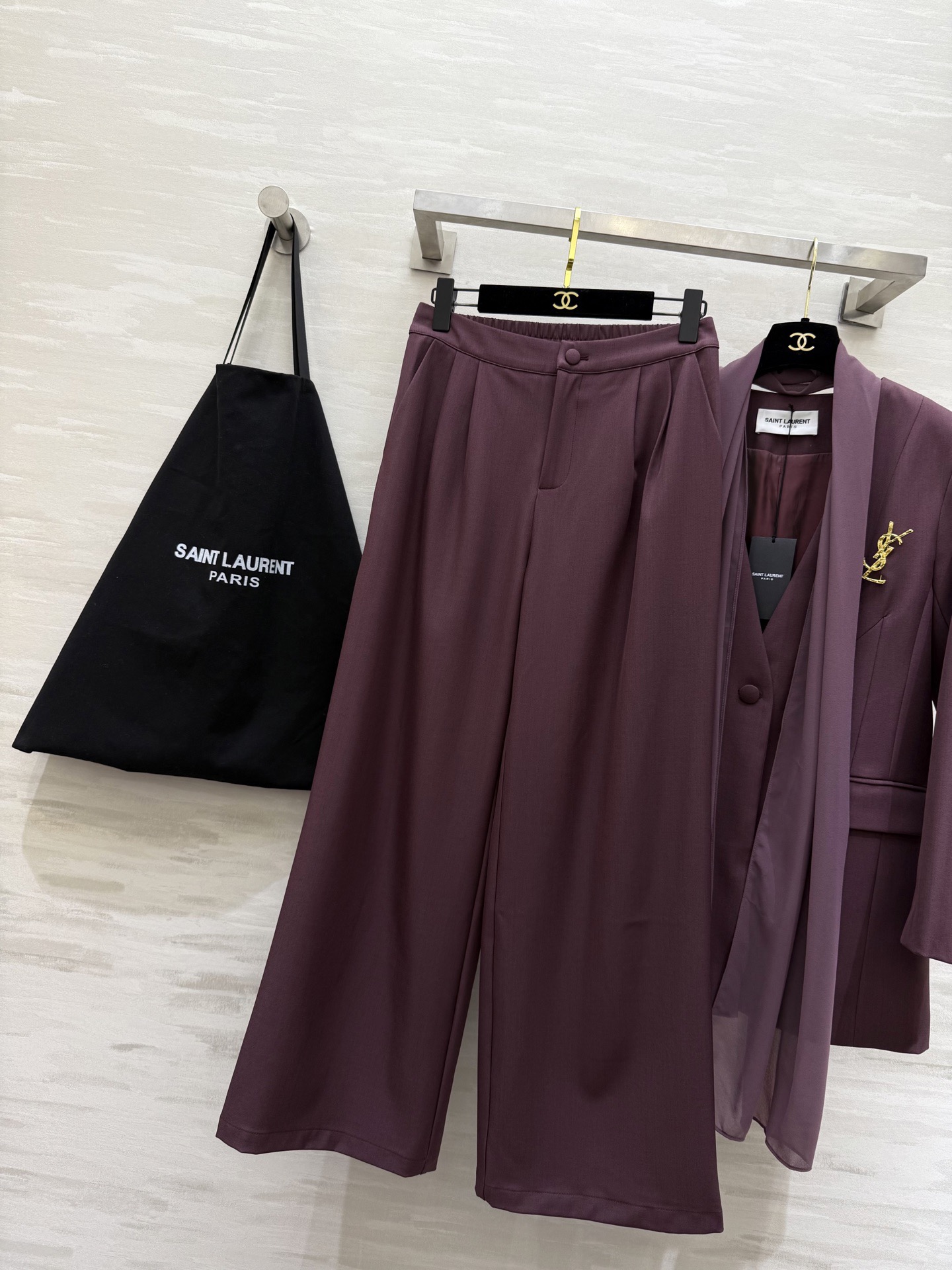 #ysl²⁶新款西装套装 高品质定制 现货首发size：S/M/L/XL（s码肩宽：40，胸围：98，衣