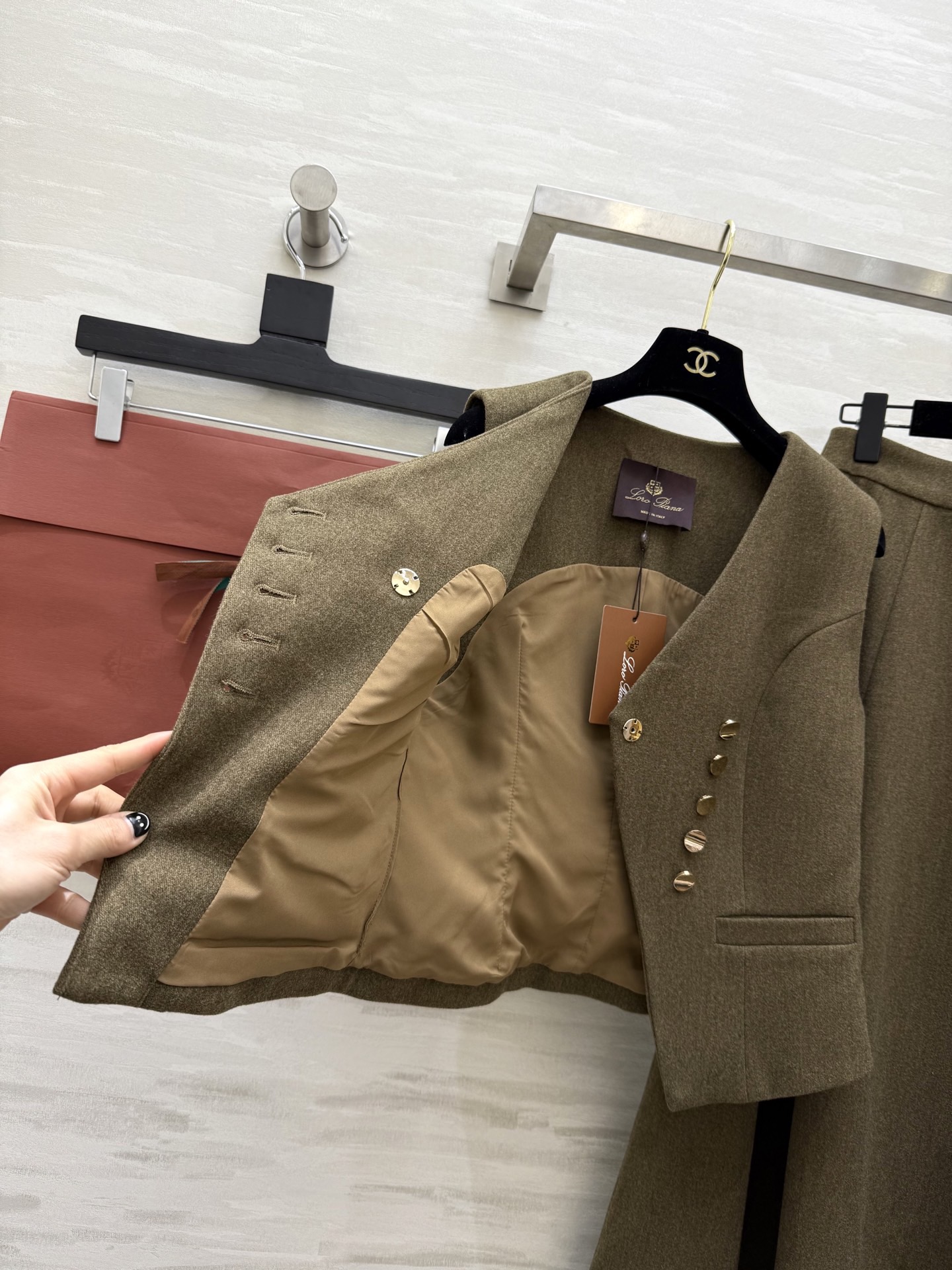 #Loro Pia♡²⁶新款 老钱风套装 高品质定制 现货首发size：S/M/L/XL（s码胸围：84