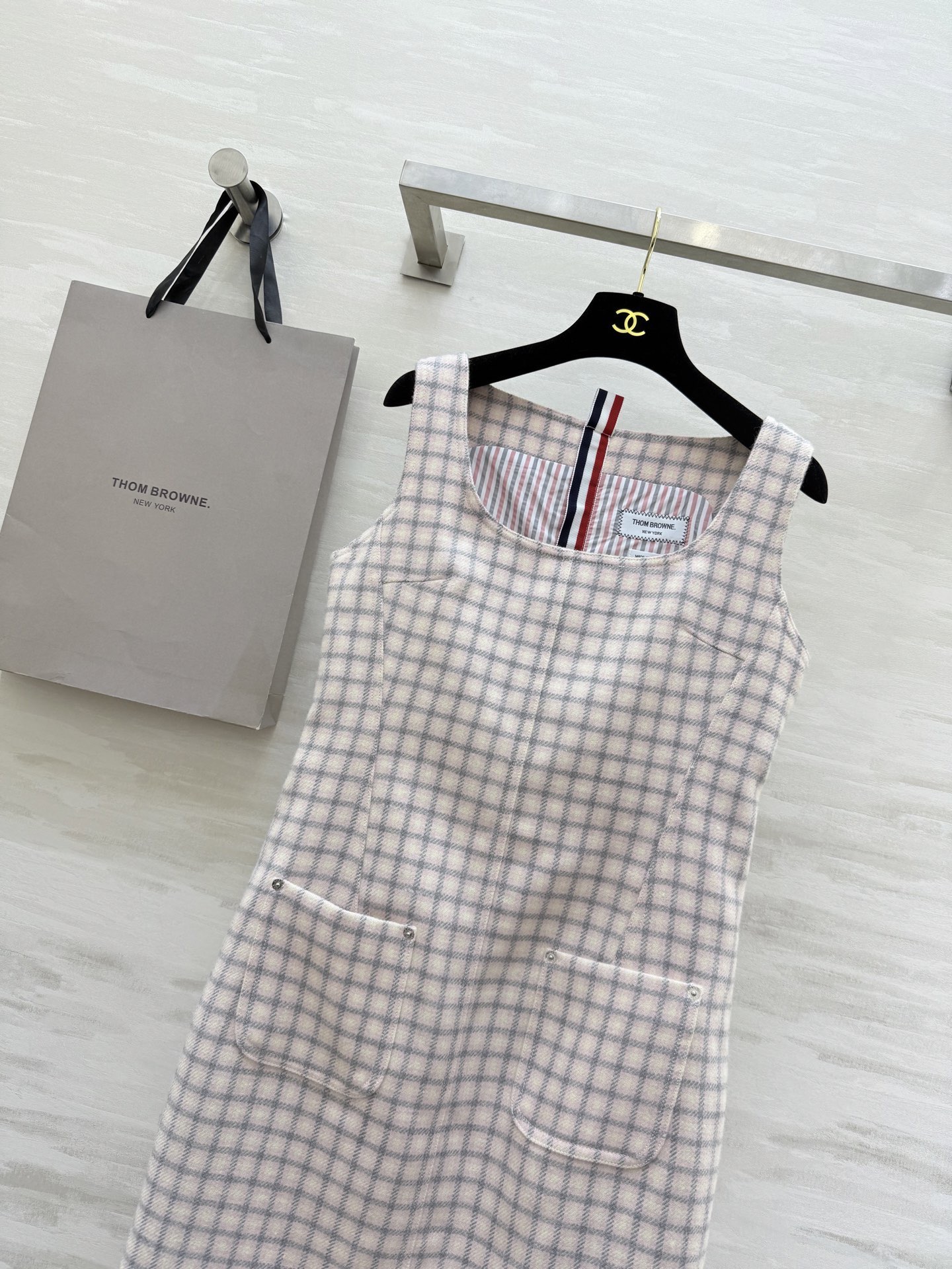 #ThomBrown♡²⁶新款 财阀千金 背心式花呢连衣裙 高品质定制 现货首发size：S/M/L（s