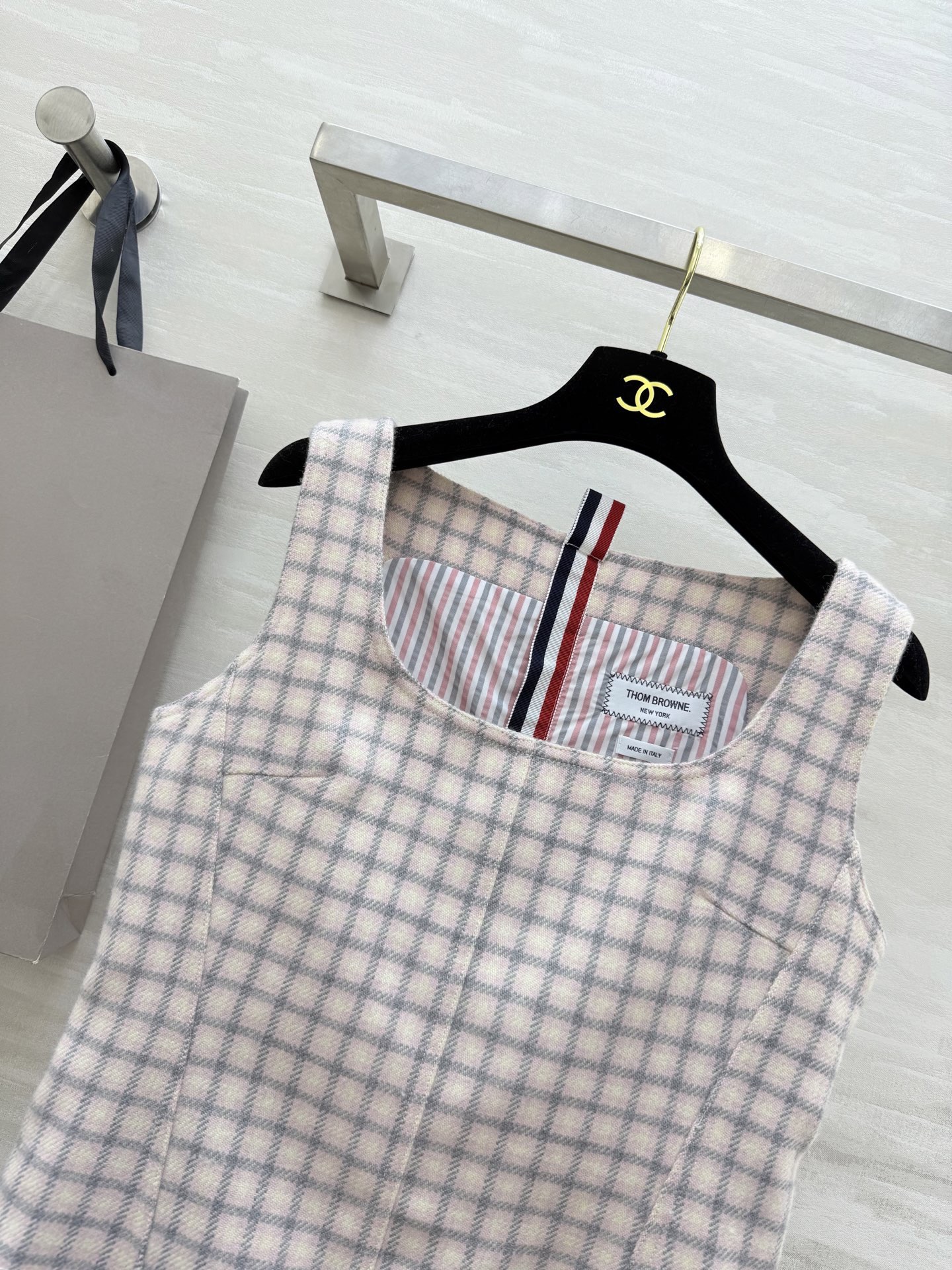 #ThomBrown♡²⁶新款 财阀千金 背心式花呢连衣裙 高品质定制 现货首发size：S/M/L（s