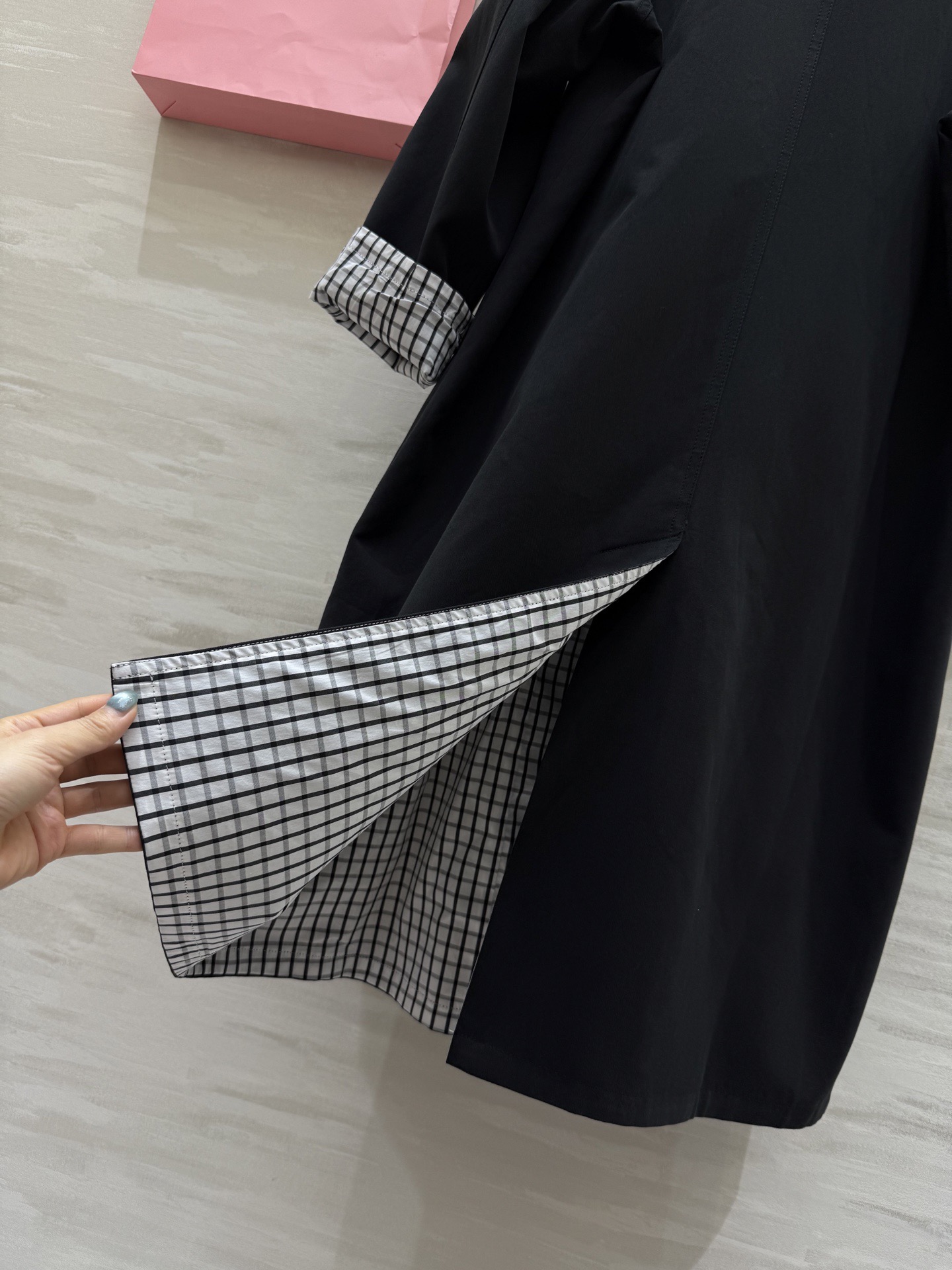 #Miumi♡新款 极简主义风衣外套 高品质定制 现货首发size：S/M/L（s码胸围：116，衣长：