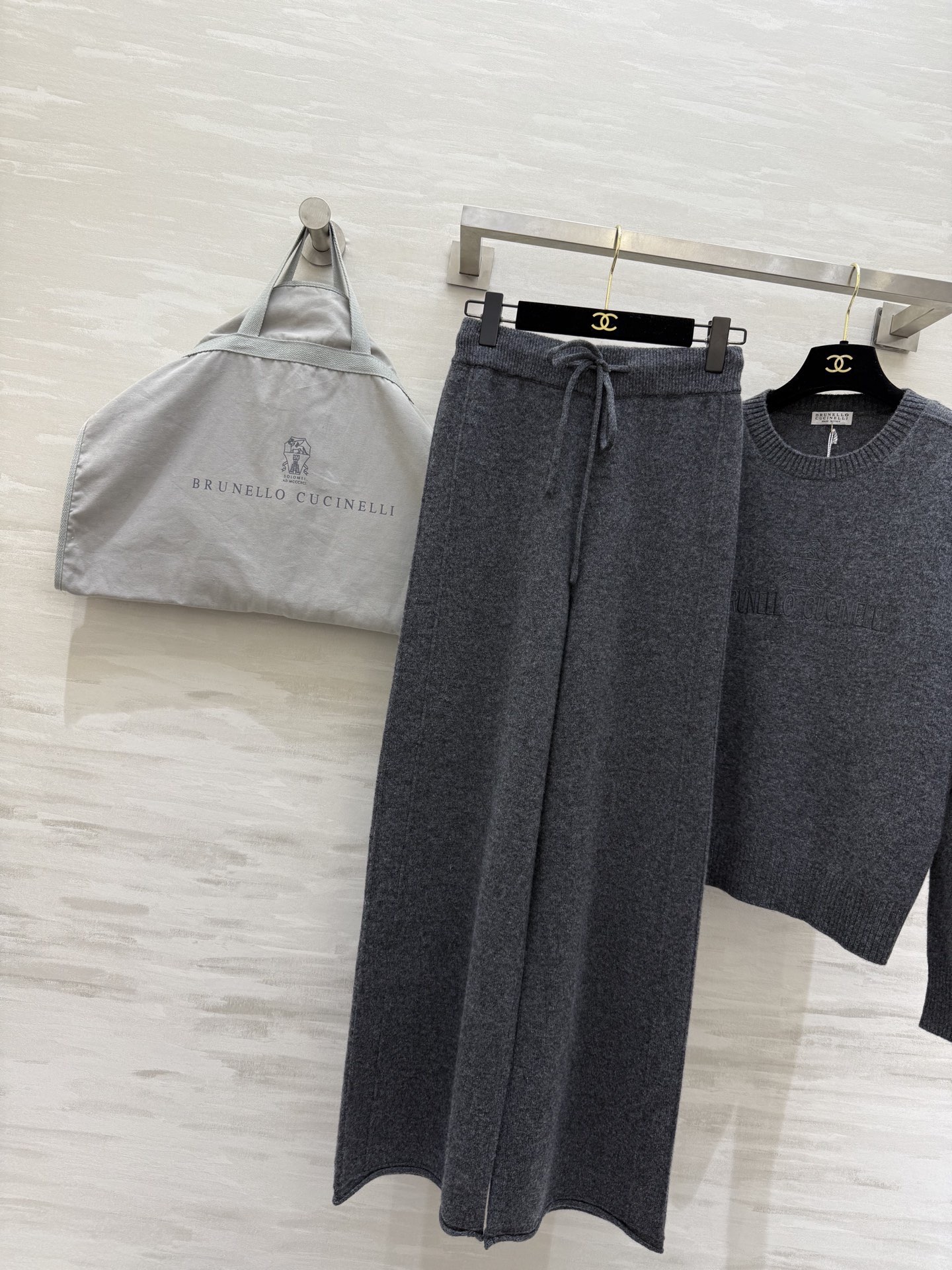 #Brunello Cucinell♡ 新贵老钱风羊毛套装 高品质定制 现货首发size：S/M/L（s