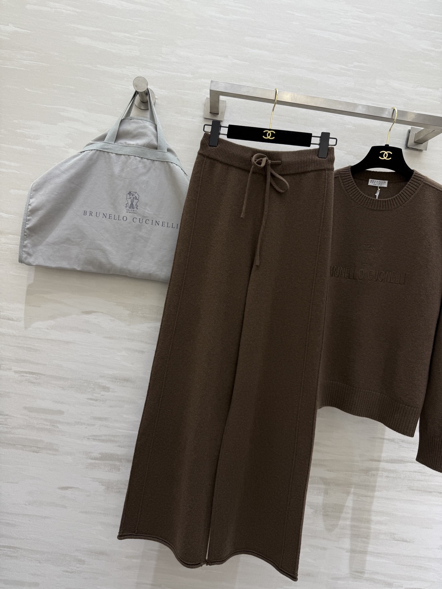 #Brunello Cucinell♡ 新贵老钱风羊毛套装 高品质定制 现货首发size：S/M/L（s