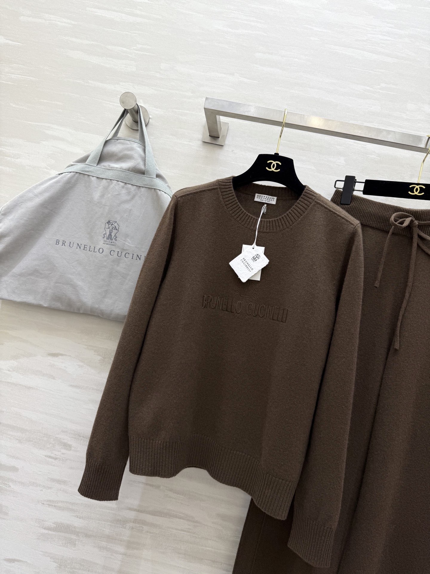 #Brunello Cucinell♡ 新贵老钱风羊毛套装 高品质定制 现货首发size：S/M/L（s