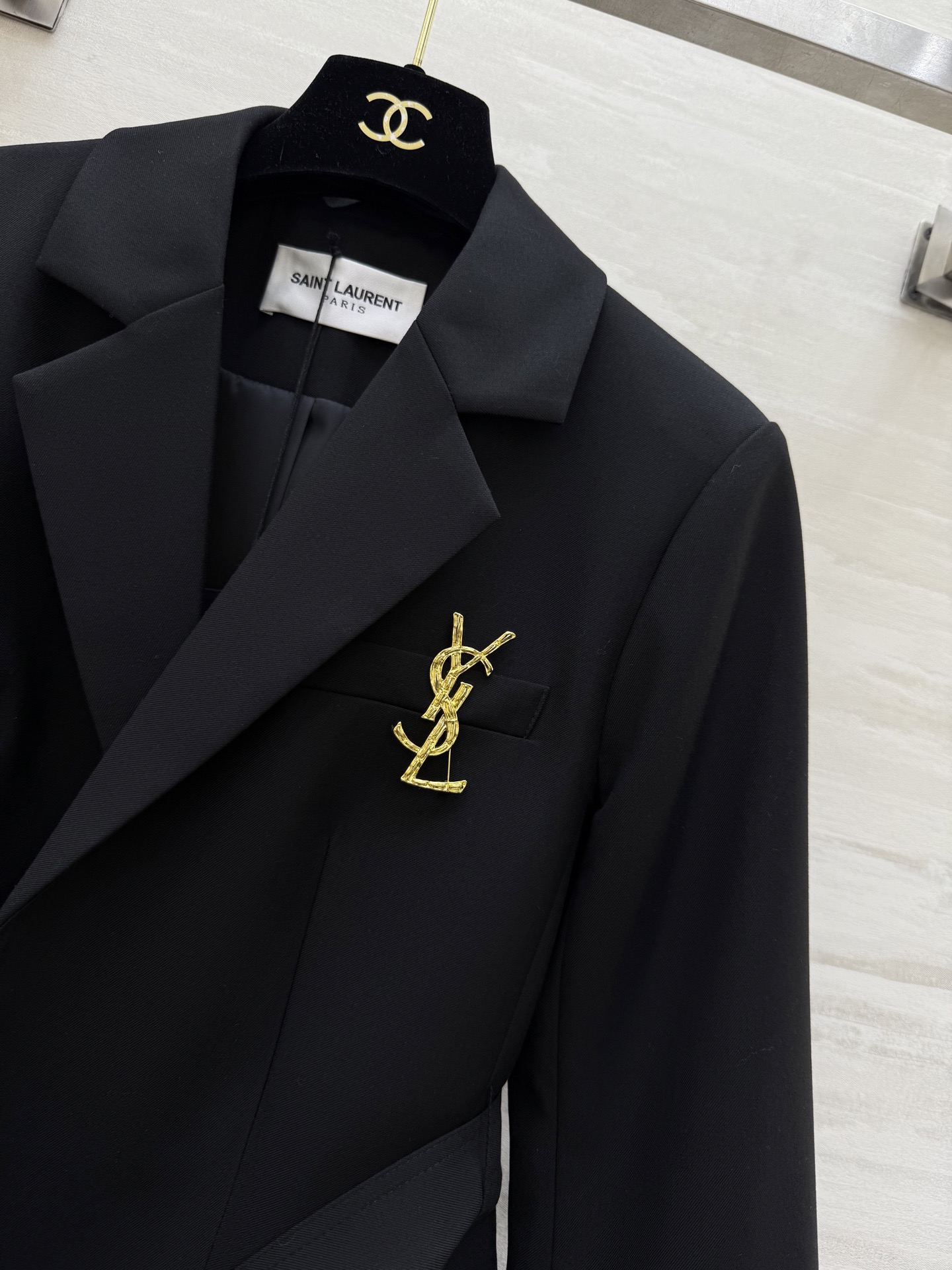 #ysl²⁶新款 羊毛西装外套 高品质定制 现货首发size：S/M/L/XL（s码肩宽：38，胸围：9