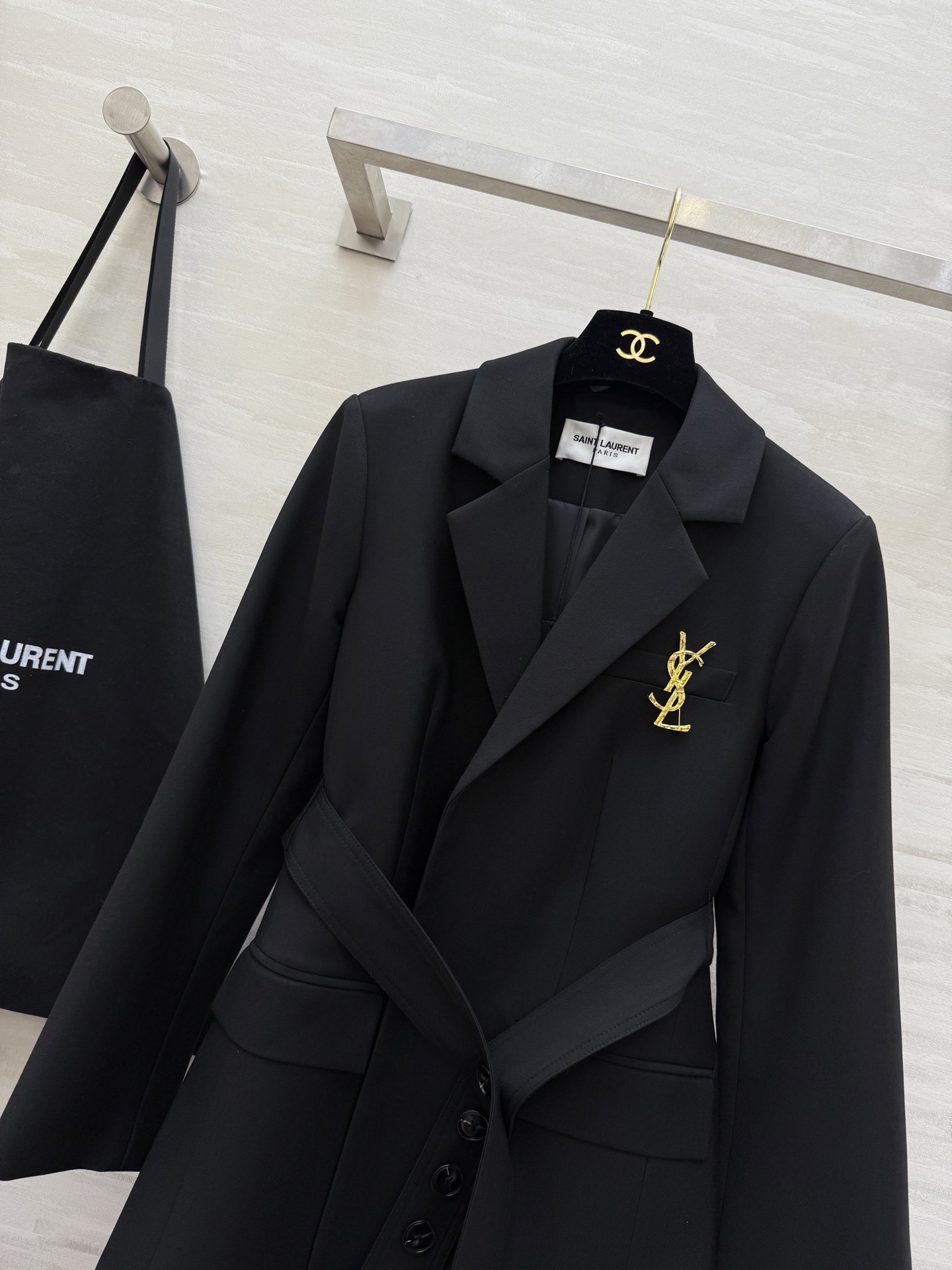#ysl²⁶新款 羊毛西装外套 高品质定制 现货首发size：S/M/L/XL（s码肩宽：38，胸围：9