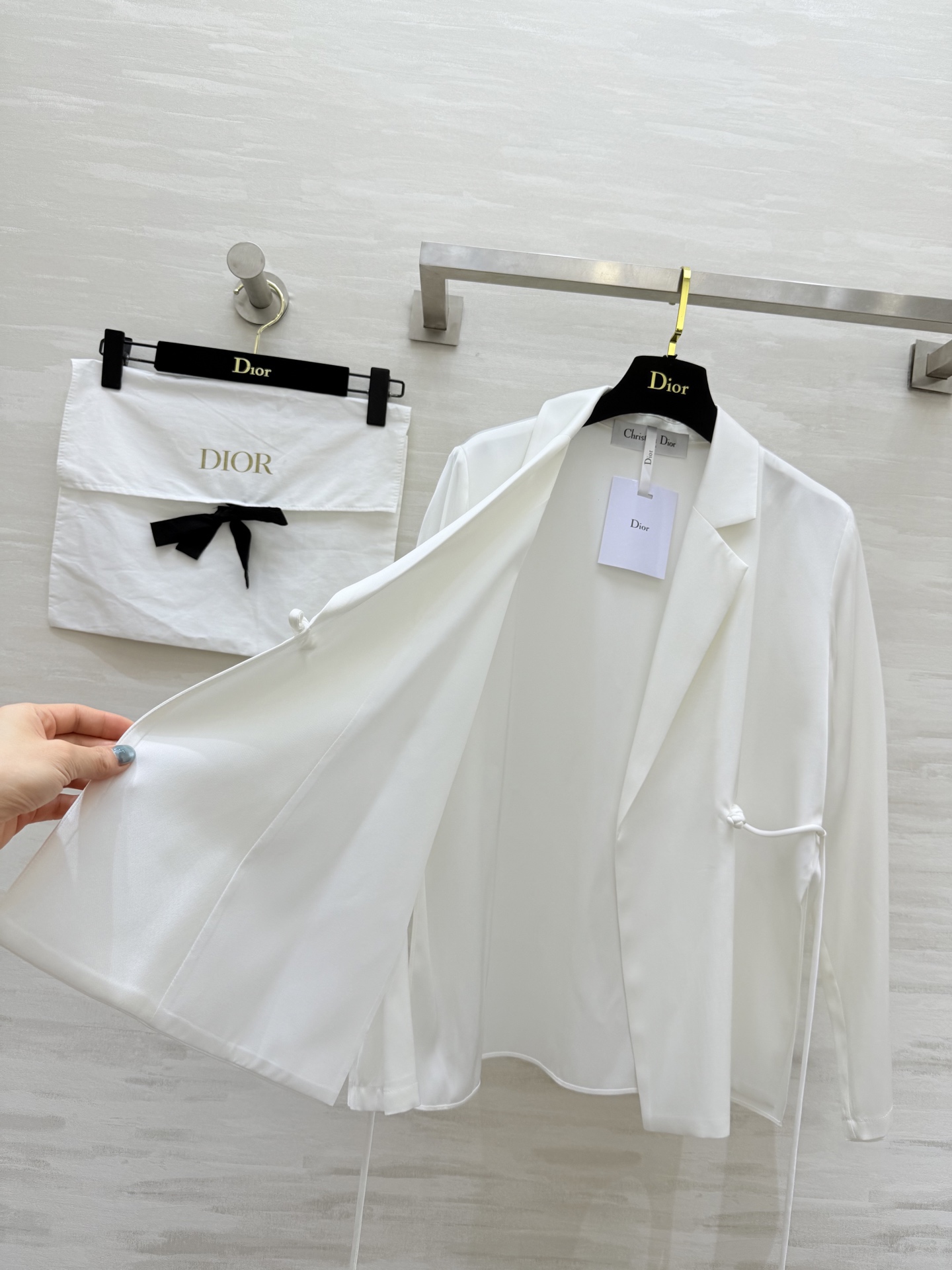 #DIO♡²⁶早春新款 新中式真丝西装外套 高品质定制 现货首发size：S/M/L/XL（s码肩宽：3