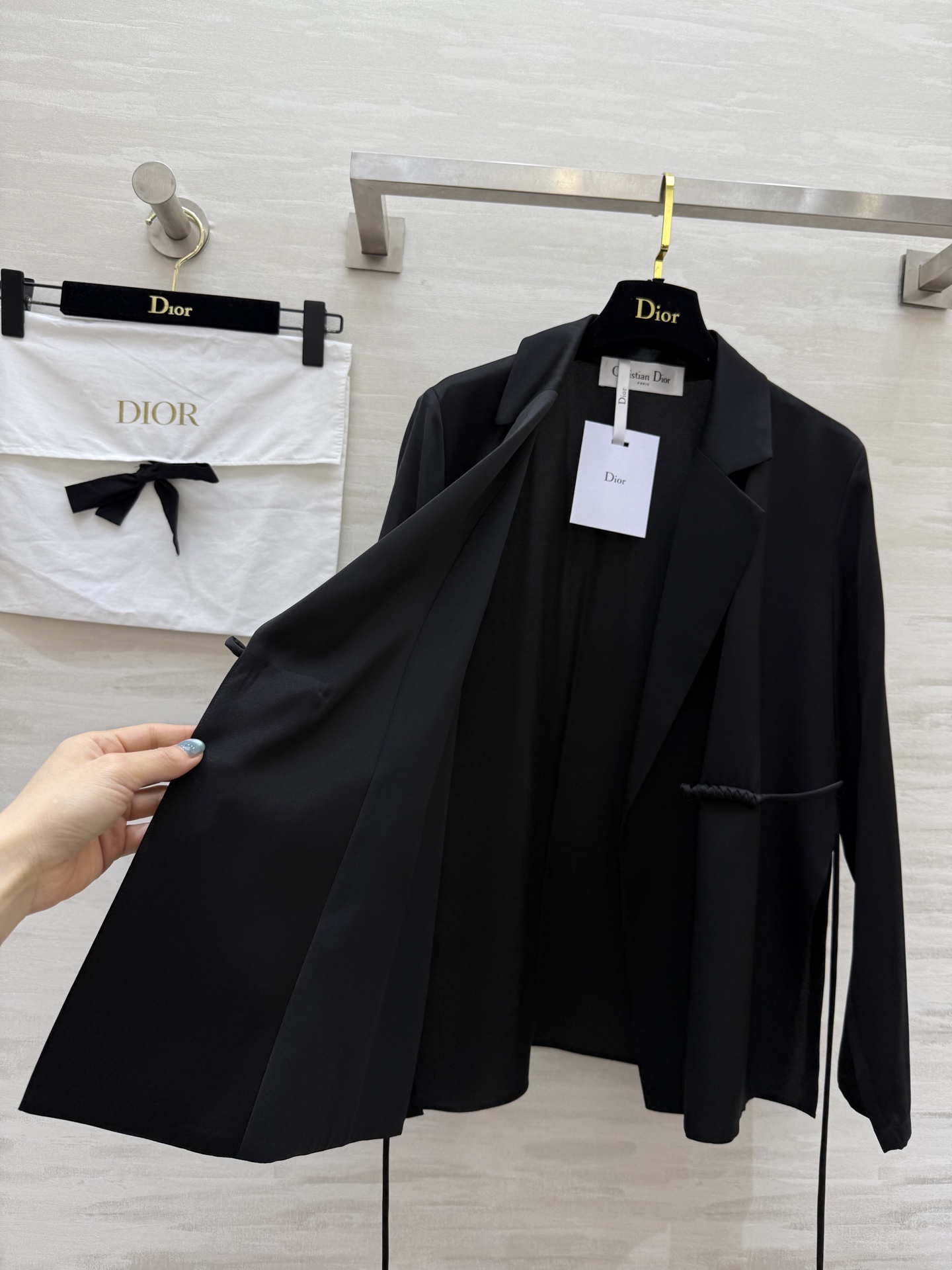 #DIO♡²⁶早春新款 新中式真丝西装外套 高品质定制 现货首发size：S/M/L/XL（s码肩宽：3