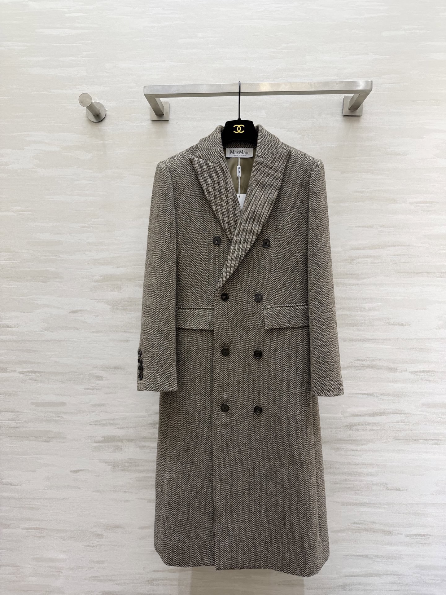 #Maxmar♡²⁶新款 羊毛混纺两件套大衣 马甲➕西装式翻领大衣 摩登时髦 飒爽帅气！高品质定制 现货