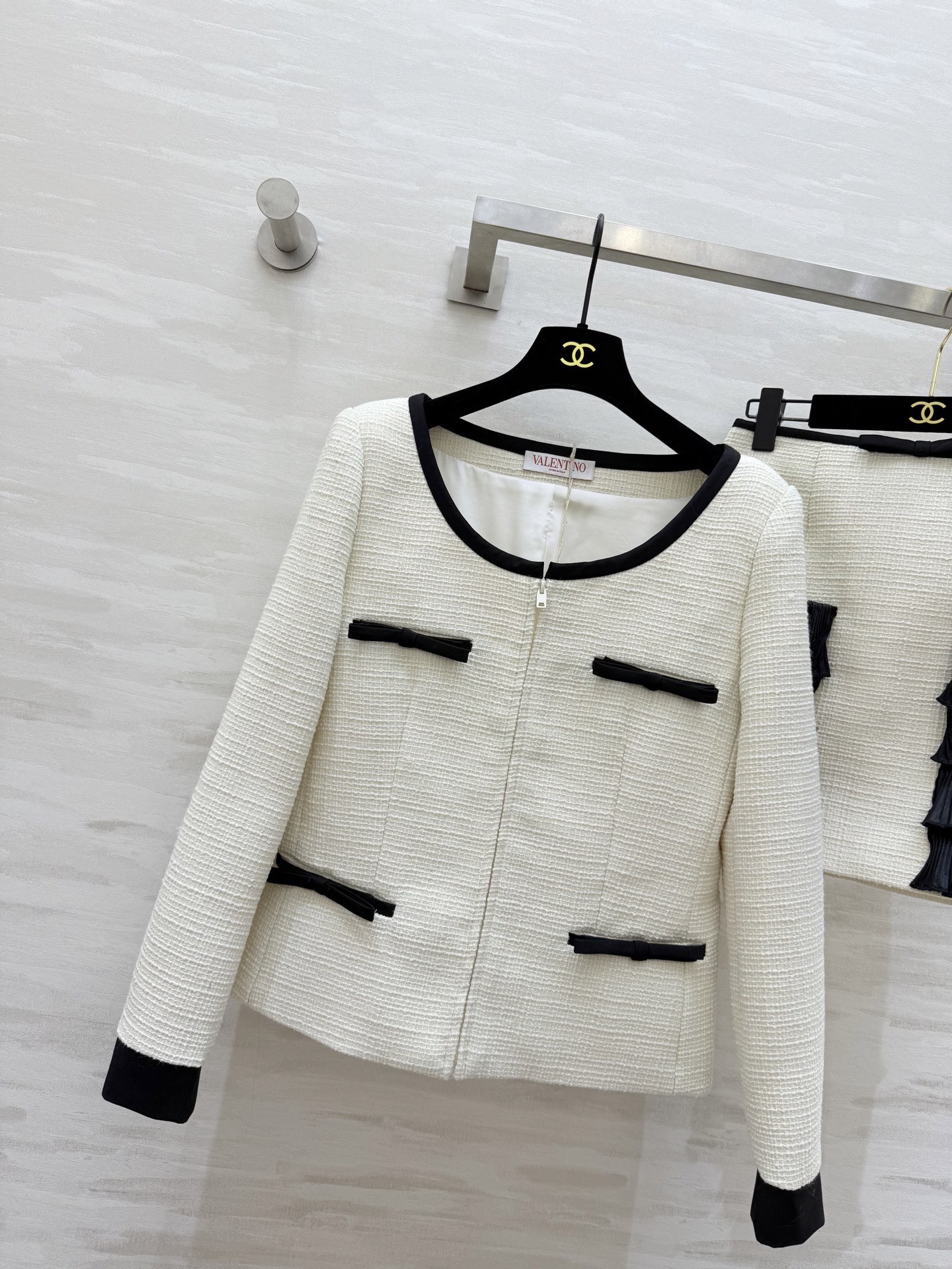 Valentin♡²⁶新款 编织花呢系列 高品质定制 现货首发size：S/M/L（s码胸围：88，衣长