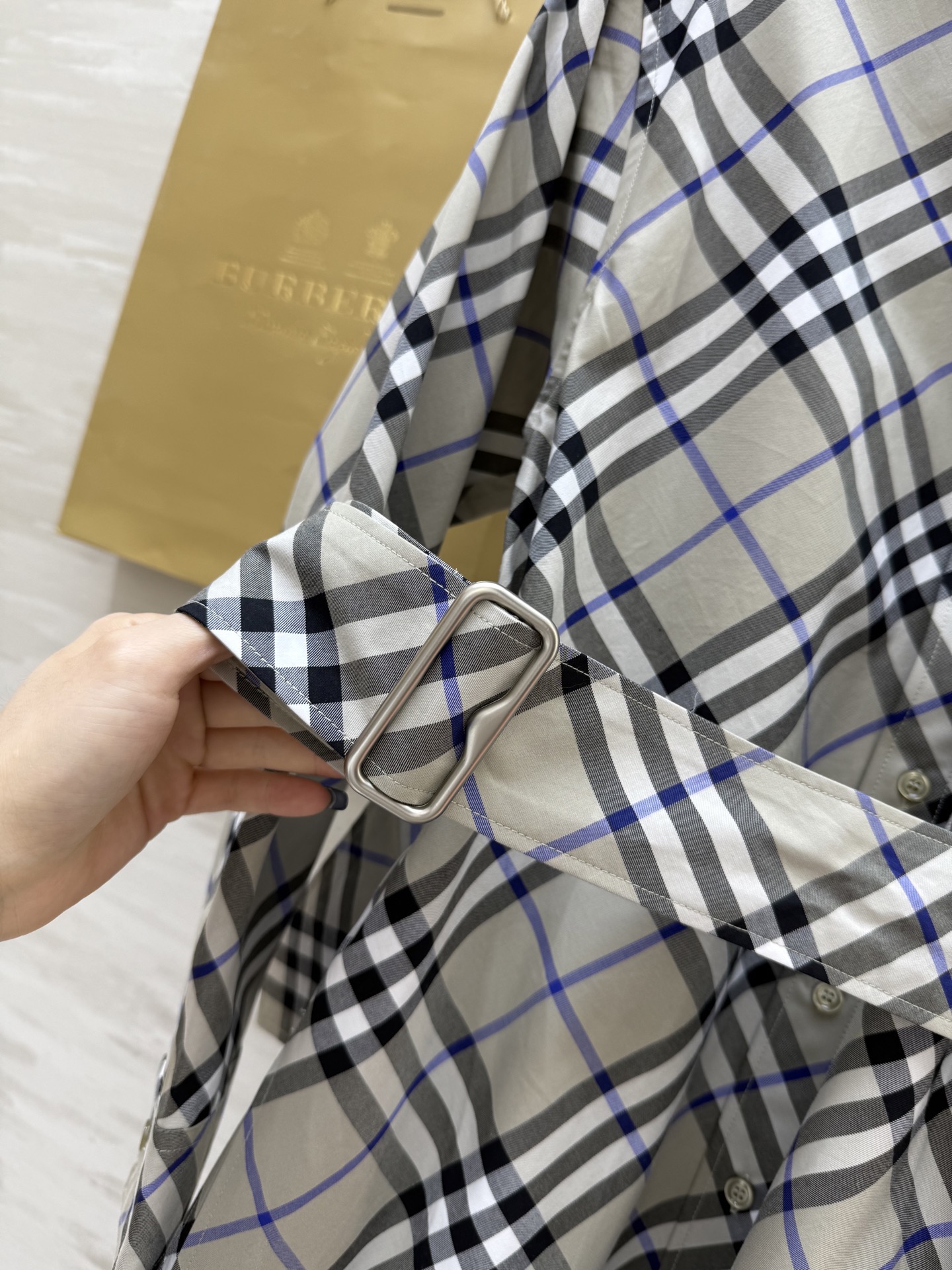 #Burberr♡春夏新款 风衣式连衣裙 英伦风 高品质 现货首发Uk：4/6/8/10/12（4码肩宽