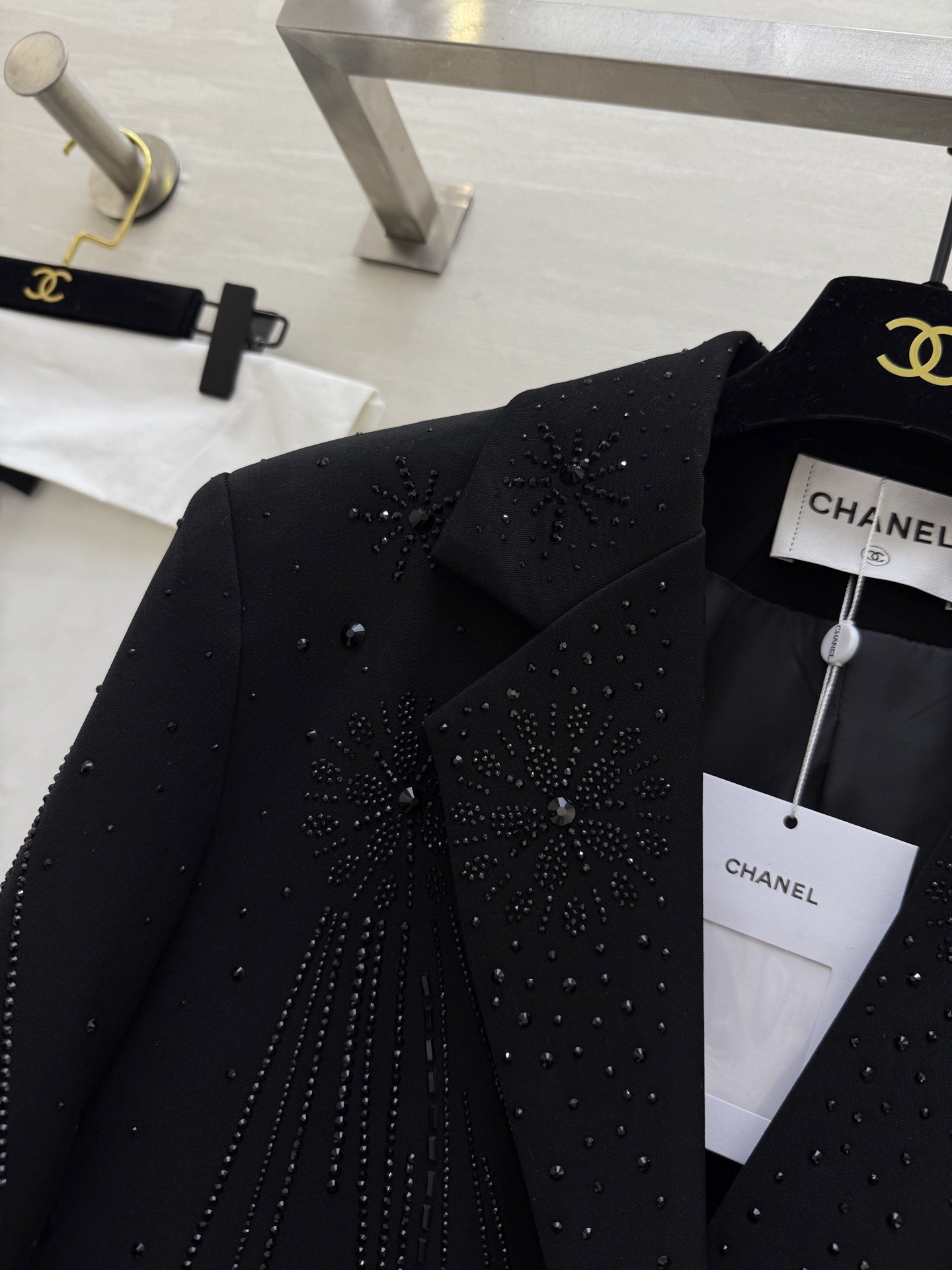 #Chane♡²⁶新款 满天星西装外套 高品质定制 现货首发size：S/M/L/XL（M码肩宽：42，