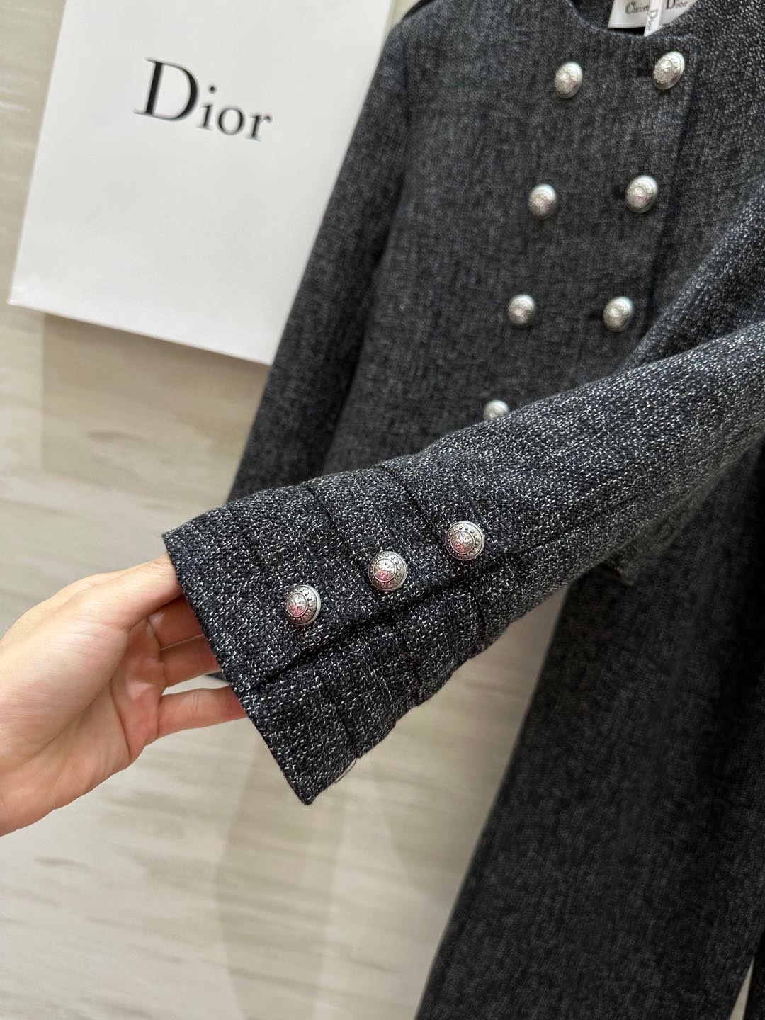 #DIO♡新款 双排扣装饰套装 摩登时髦 立体剪裁版型上身大气高级 高品质定制 现货首发size：S/M