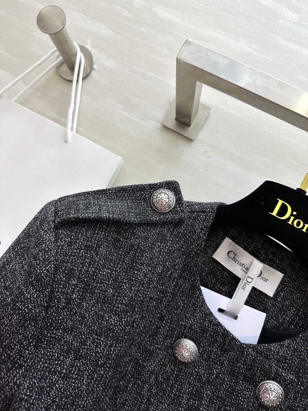 #DIO♡新款 双排扣装饰套装 摩登时髦 立体剪裁版型上身大气高级 高品质定制 现货首发size：S/M