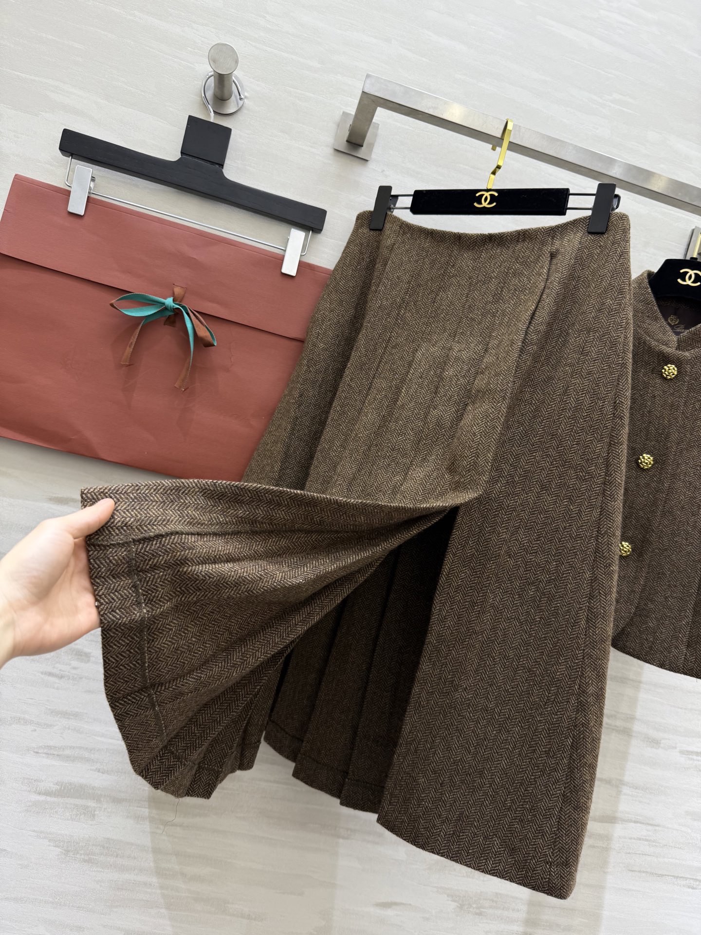 #Loro Pian♡²⁶新款 老钱风人字纹套装 高品质定制 现货首发size：S/M/L（s码胸围：8