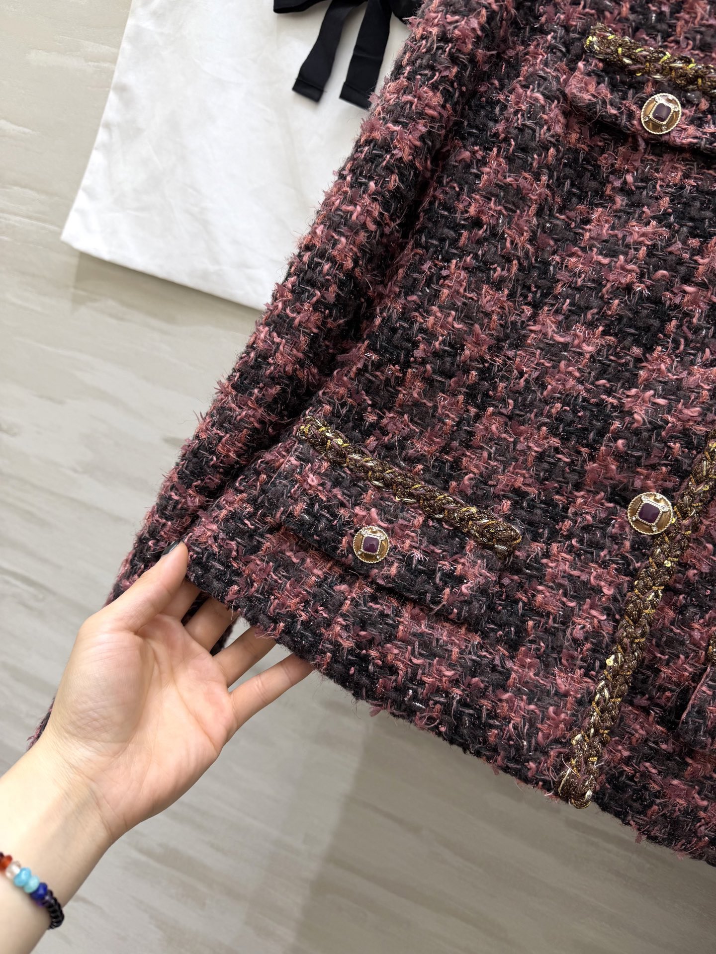 #Chane♡²⁶限定名媛风鱼尾裙套装 优雅大方 鱼尾半身裙设计婀娜多姿 大气女人 定制编织面料精致高级