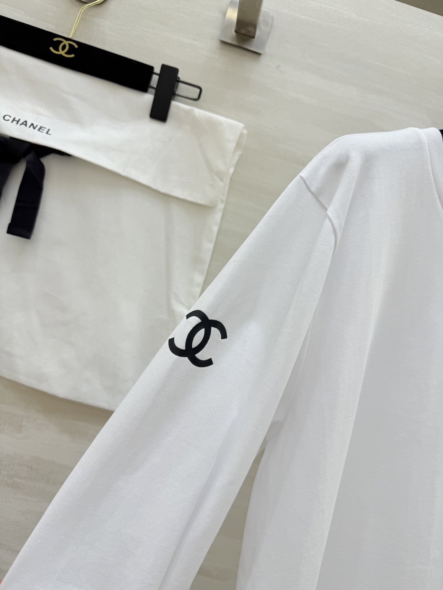 #Chane♡²⁶新款 长袖上衣 四季🉑️穿 定制纯棉面料 宽松Os版型 高品质定制 现货首发size：