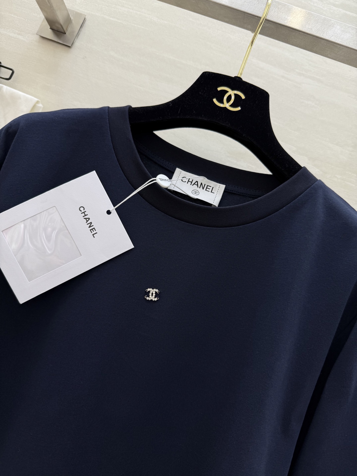 #Chane♡²⁶新款 长袖上衣 四季🉑️穿 定制纯棉面料 宽松Os版型 高品质定制 现货首发size：