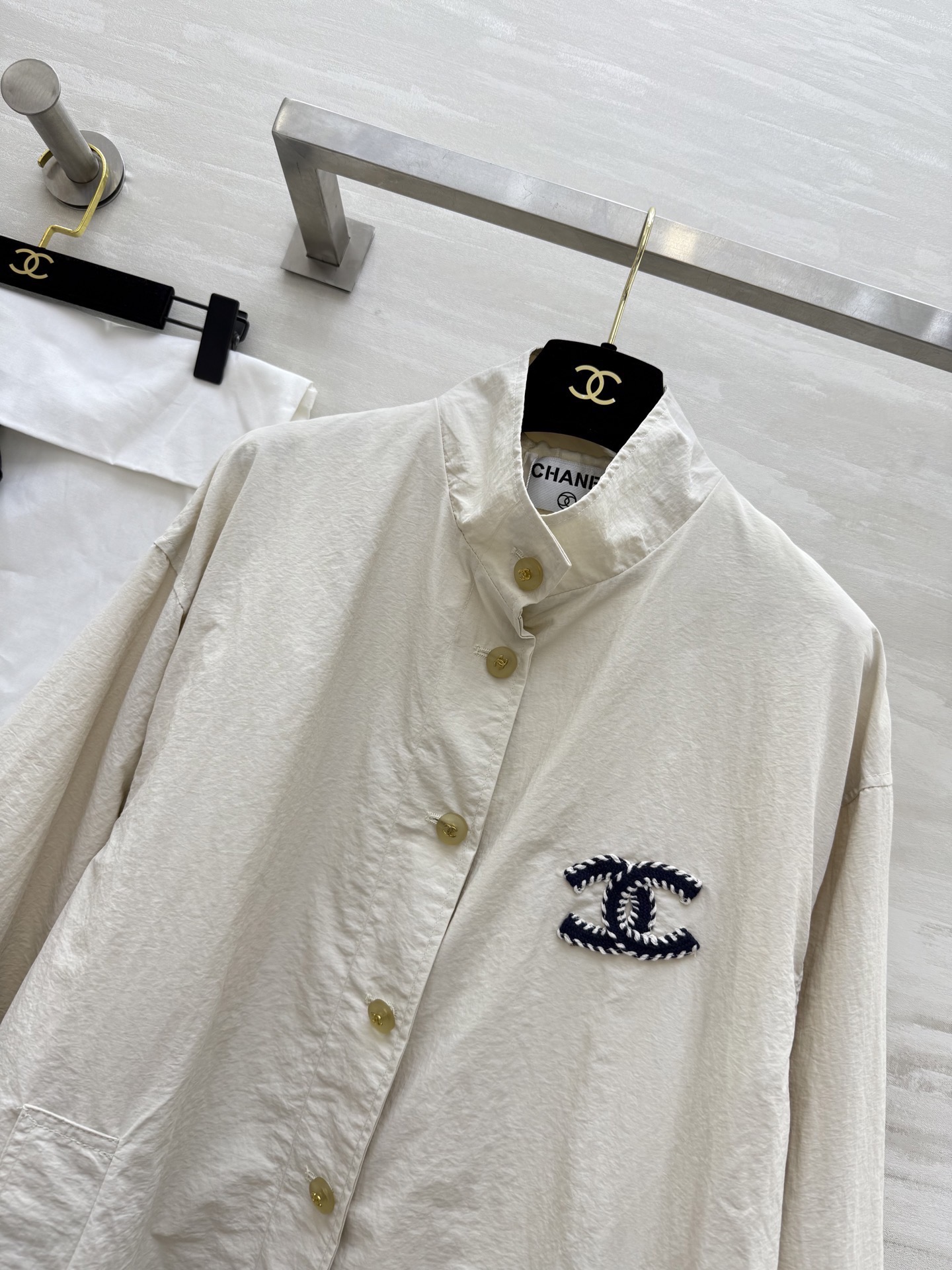 #Chane♡新款 中古系列中长款外套 高品质定制 现货首发 配送防尘袋size：36/38/40（36