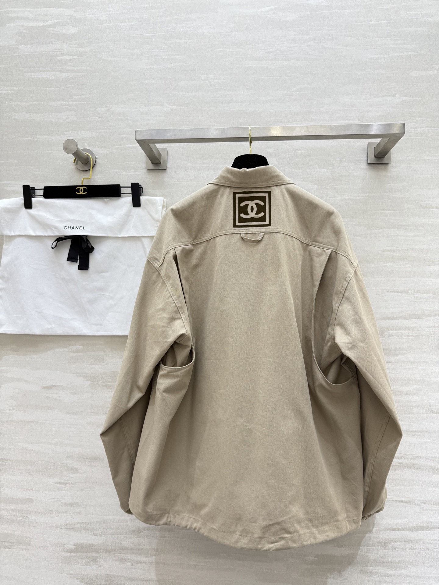 #Chane♡新款 中古系列 翻领口袋外套 高品质定制 现货首发size：36/38/40（36码肩宽：