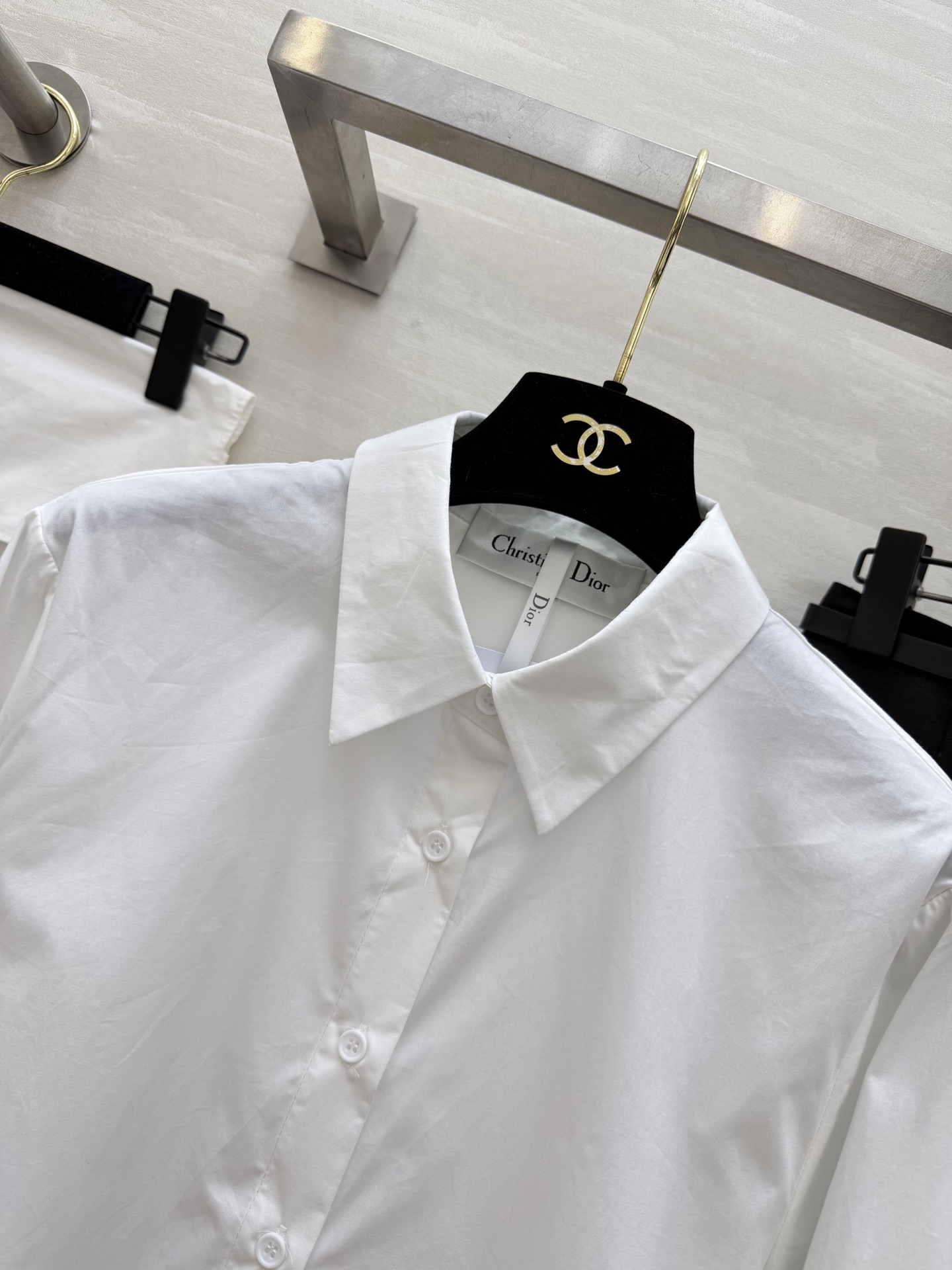 #DIO♡²⁶春夏新款 极简高级风 衬衣套装裙 黑白永不过时 经典即是底气 CD风骨的白衬衫 + 高腰黑