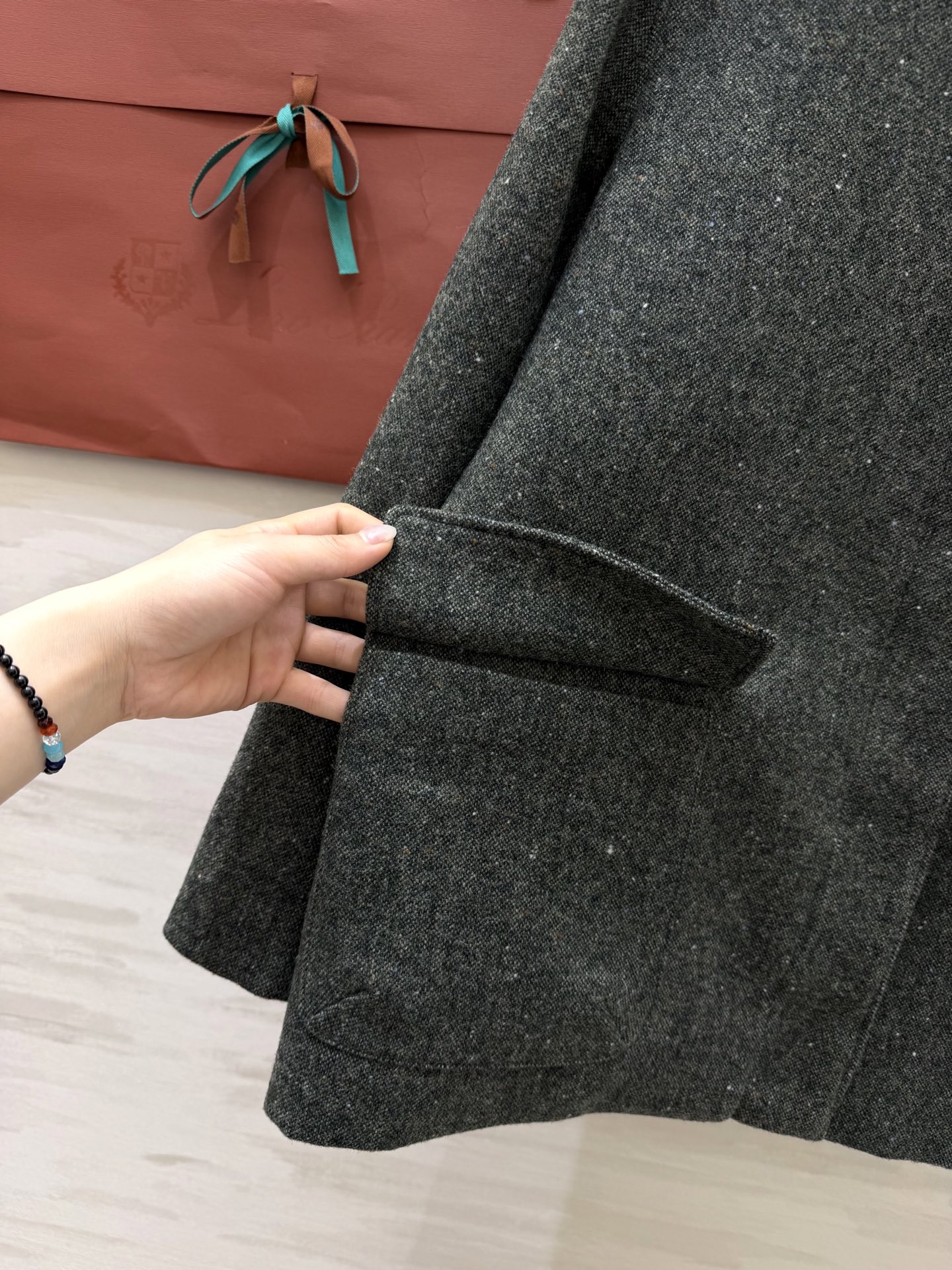 #Loro Pian♡²⁶早春新款 Voyager旅行外套 混色羊毛花纱肌理自带高级感 立领设计利落大方