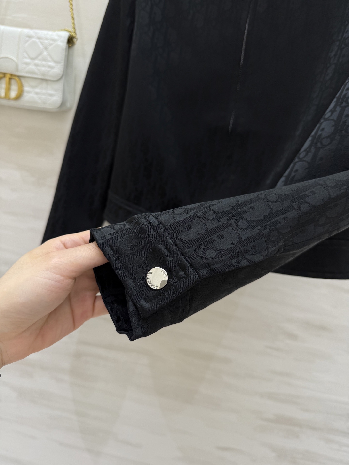 #DIO♡提花醋酸夹克外套 时髦高级 定制进口提花醋酸面料 立体剪裁版型 高品质 现货首发size：36